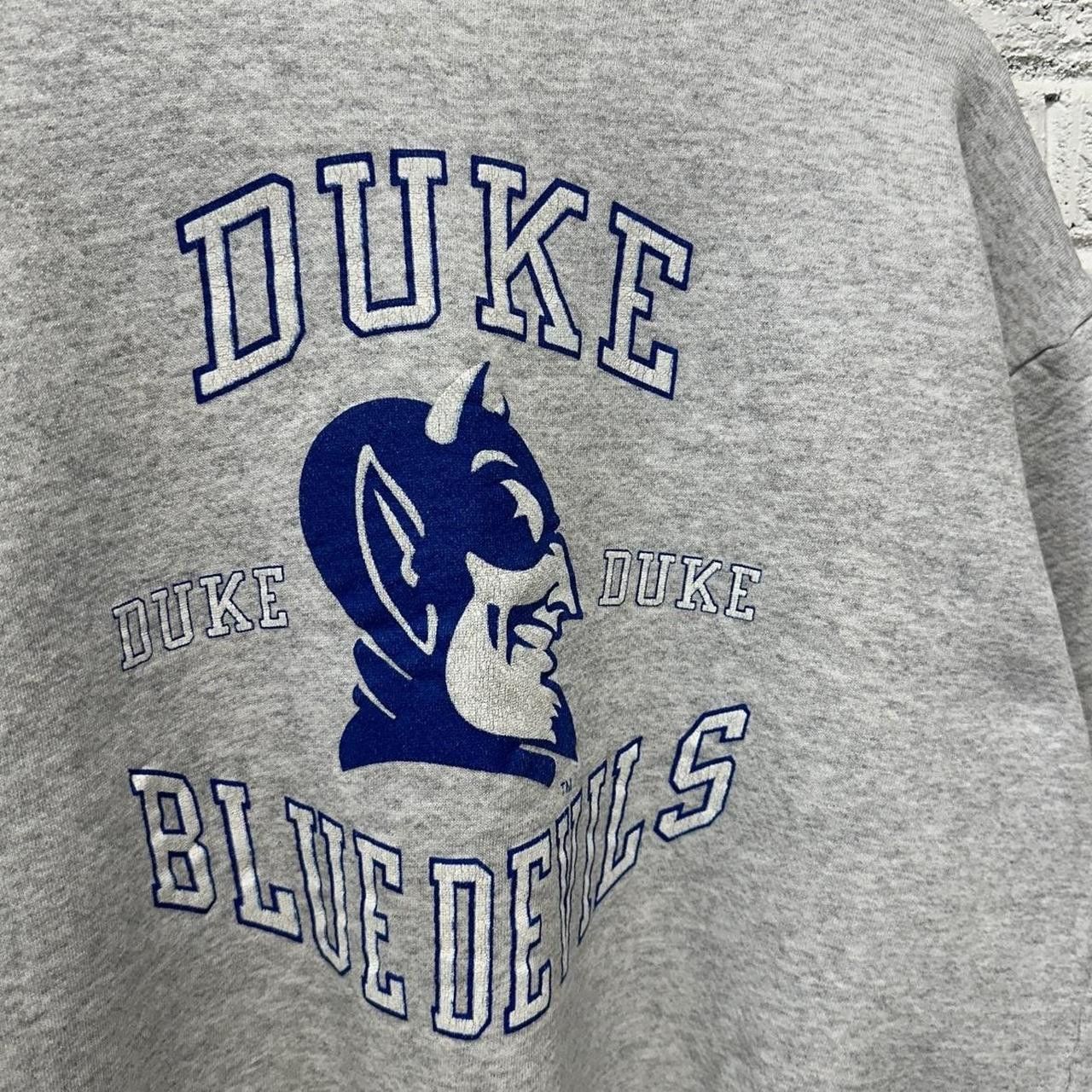 NCAA × Vintage Vintage Duke Blue Devils Sweatshirt Grey XL Size US XL / EU 56 / 4 - 4 Thumbnail