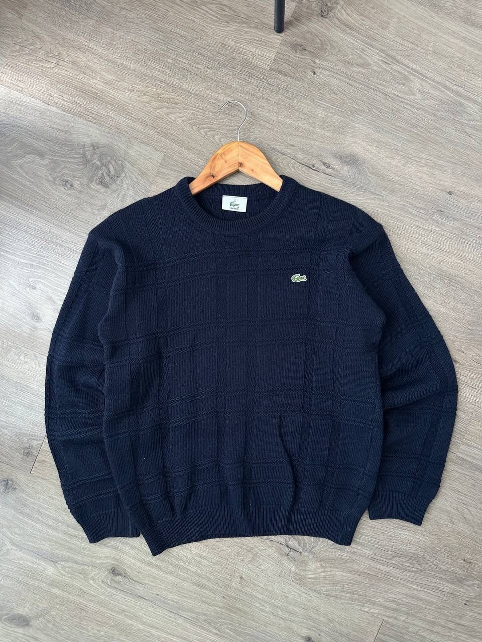 Lacoste × Vintage Vintage Lacoste Blue Wool Ribbed Knit Sweater Size US S / EU 44-46 / 1 - 2 Thumbnail