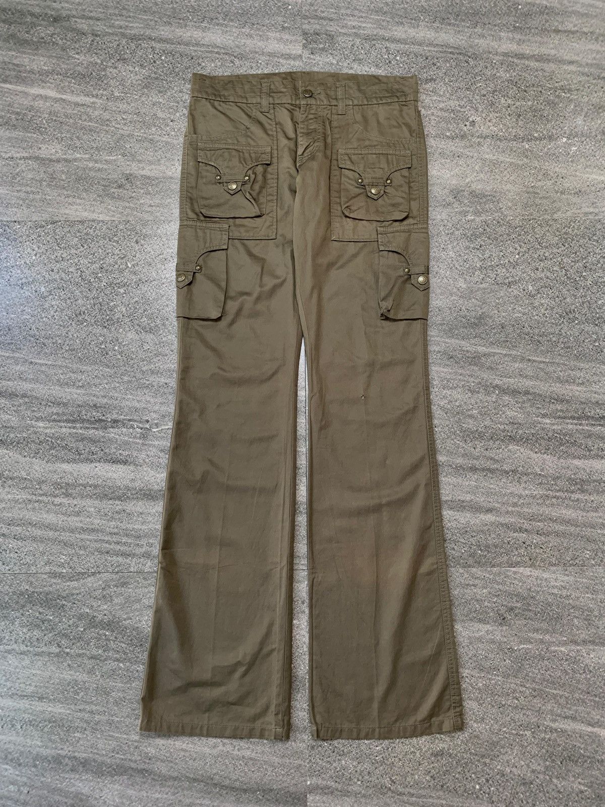 Tornado Mart FREE TAX! Cargo Military Flared Trousers - 31” Size US 31 - 1 Thumbnail