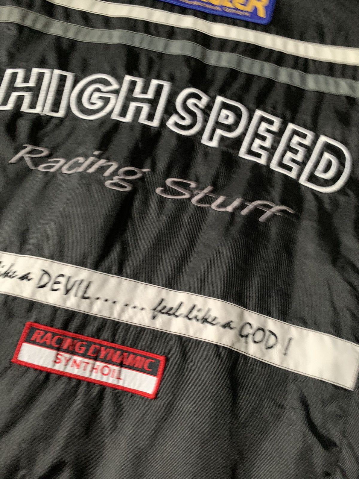 Vintage Vintage Racing jacket high speed black rare Size US L / EU 52-54 / 3 - 13 Thumbnail