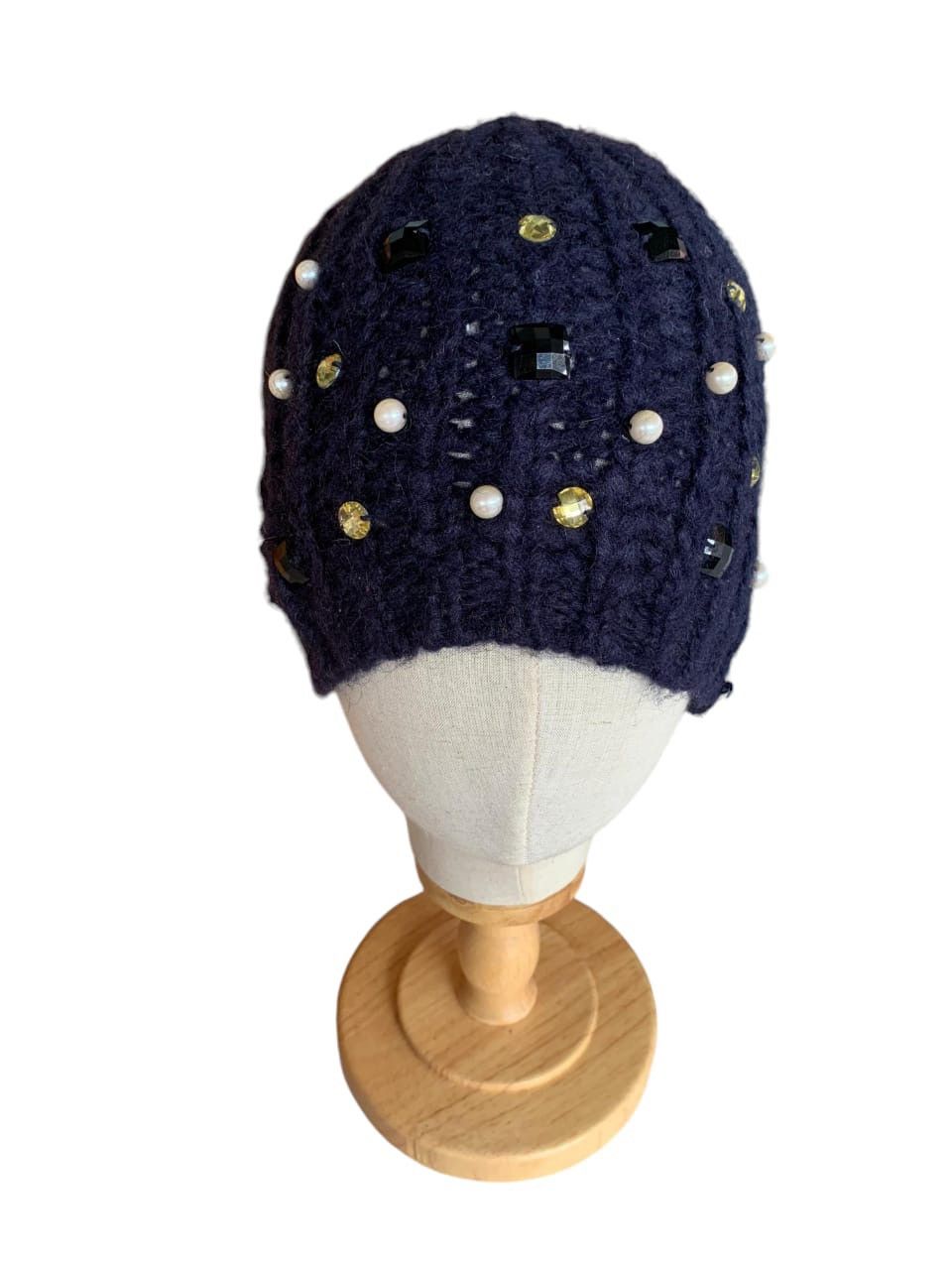 Harris Paris Punk Bondage Style Knit Beanie Hats