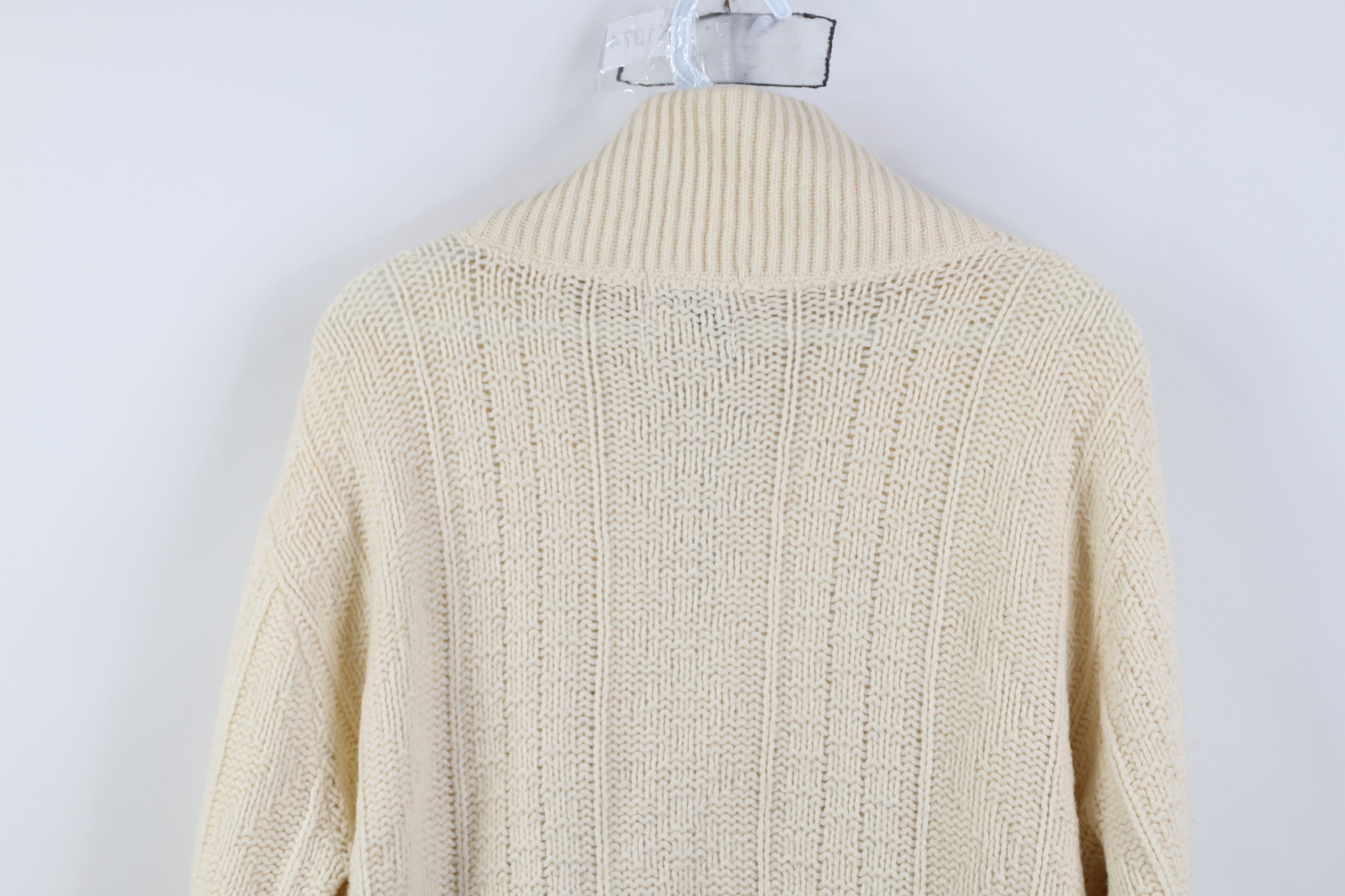 Vintage Vintage 50s Rockabilly Full Zip Shawl Cardigan Sweater USA Size US XXL / EU 58 / 5 - 11 Thumbnail