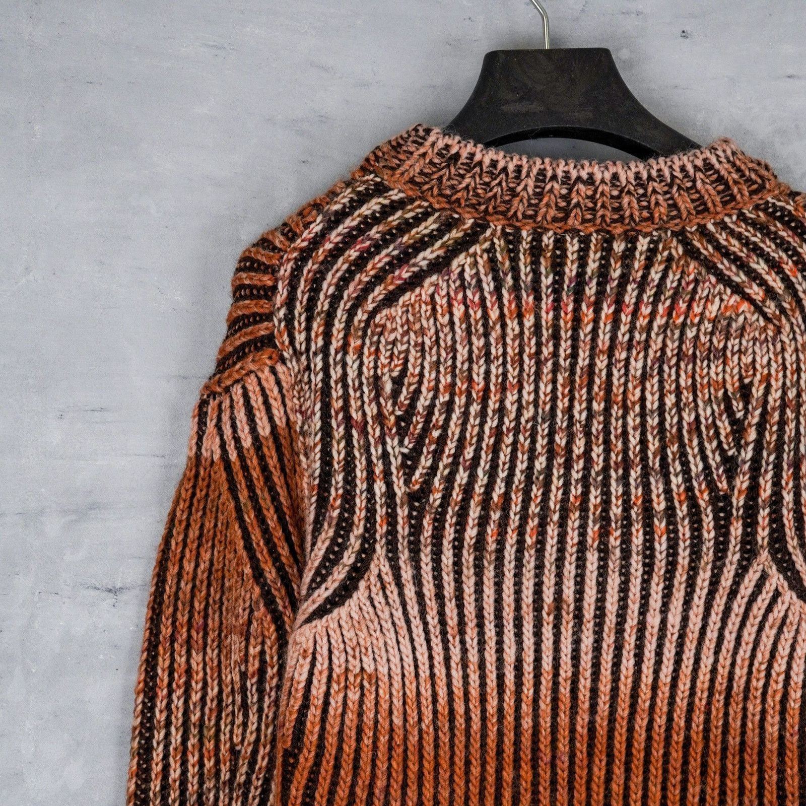 Acne Studios Acne studios brown ribbed knit wool blend jumper sweater Size S / US 4 / IT 40 - 5 Thumbnail