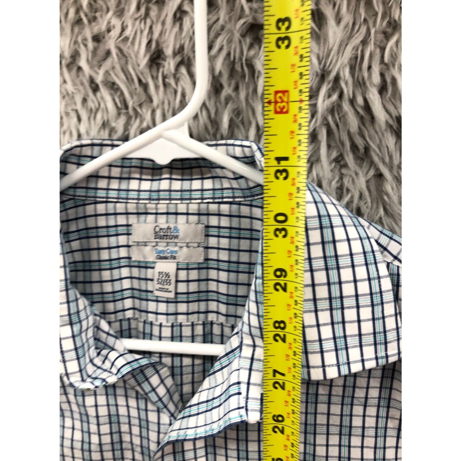 Croft & Barrow Croft & Barrow Shirt Mens Blue Plaid Long Sleeve 15.5 32/33 Button-Up Combo Main Shirt Casual Mens Blue Plaid Long Sleeve Button-Up Croft & Barrow Size US L / EU 52-54 / 3 - 5 Thumbnail