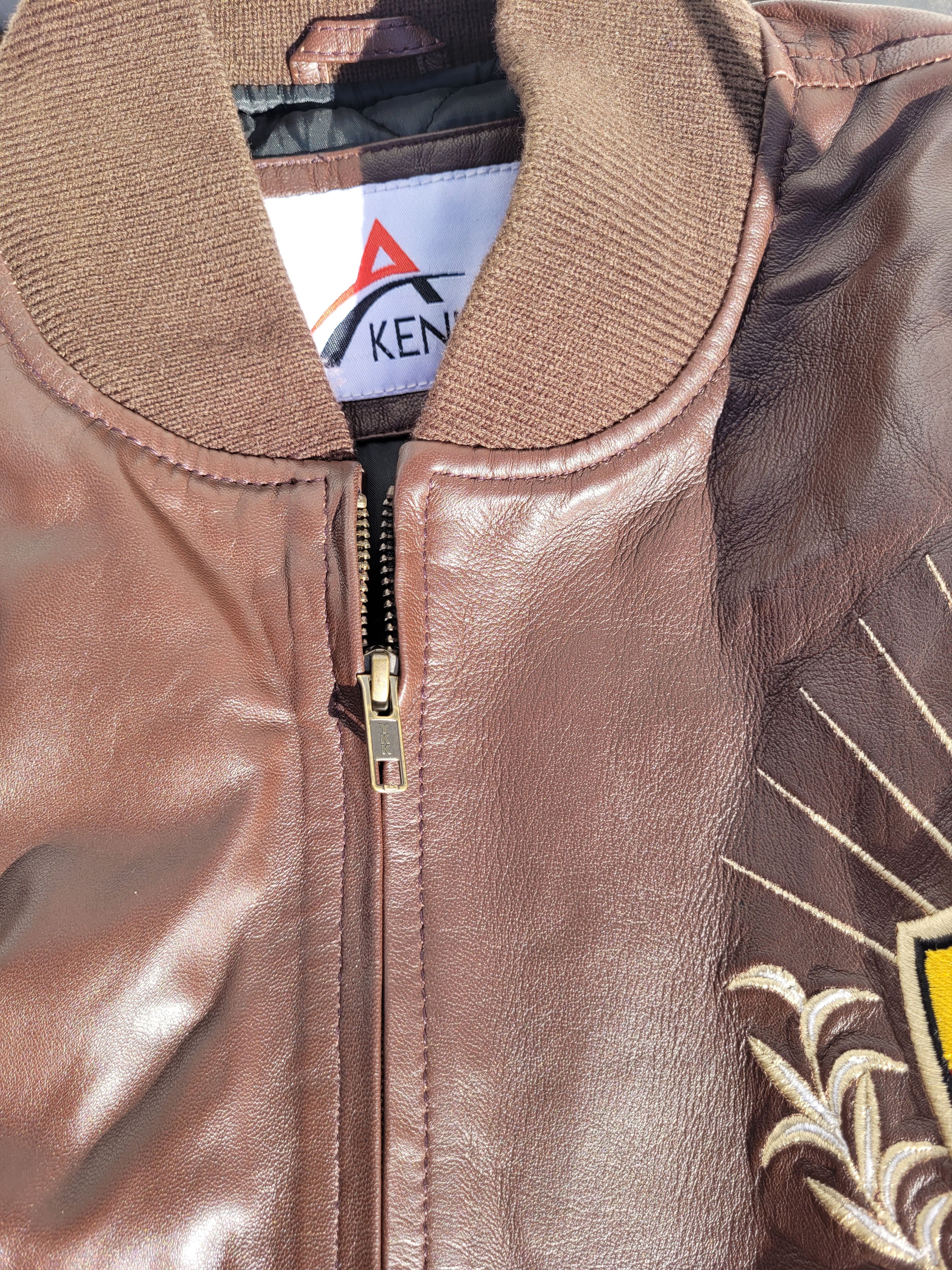Genuine Leather Rare Backwoods 100% Leather Bomber Jacket Size US XL / EU 56 / 4 - 6 Thumbnail