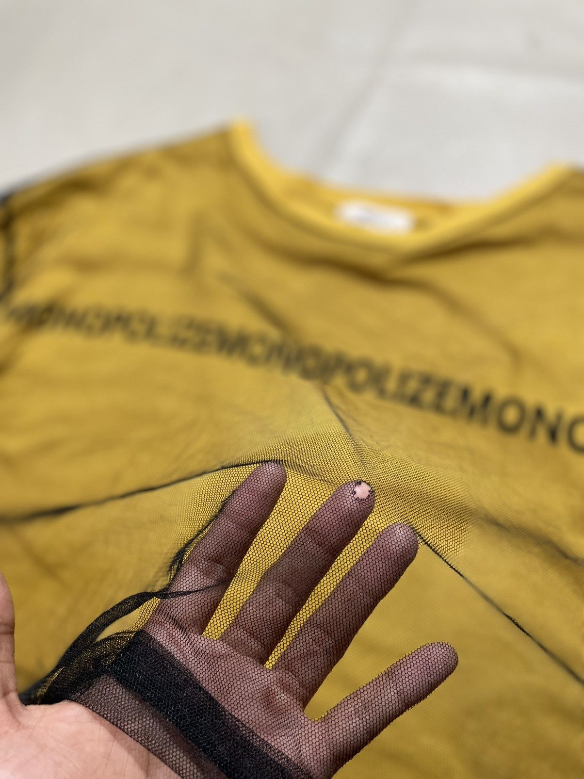 Hysteric Glamour Mono Polize Double Layer Transparent Boxy cropped Shirt Size US M / EU 48-50 / 2 - 4 Thumbnail