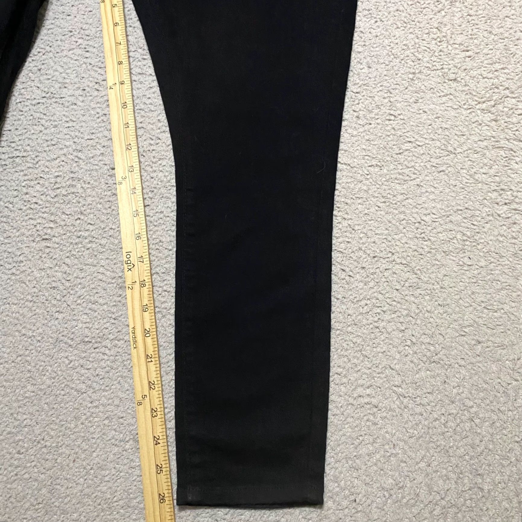 Levi's Levi's Jeans Womens 14 Black Dark Wash High Rise Skinny Denim Stretch Modern 90s? (if 90s not in original) Size 36" / US 14 / IT 50 - 6 Thumbnail