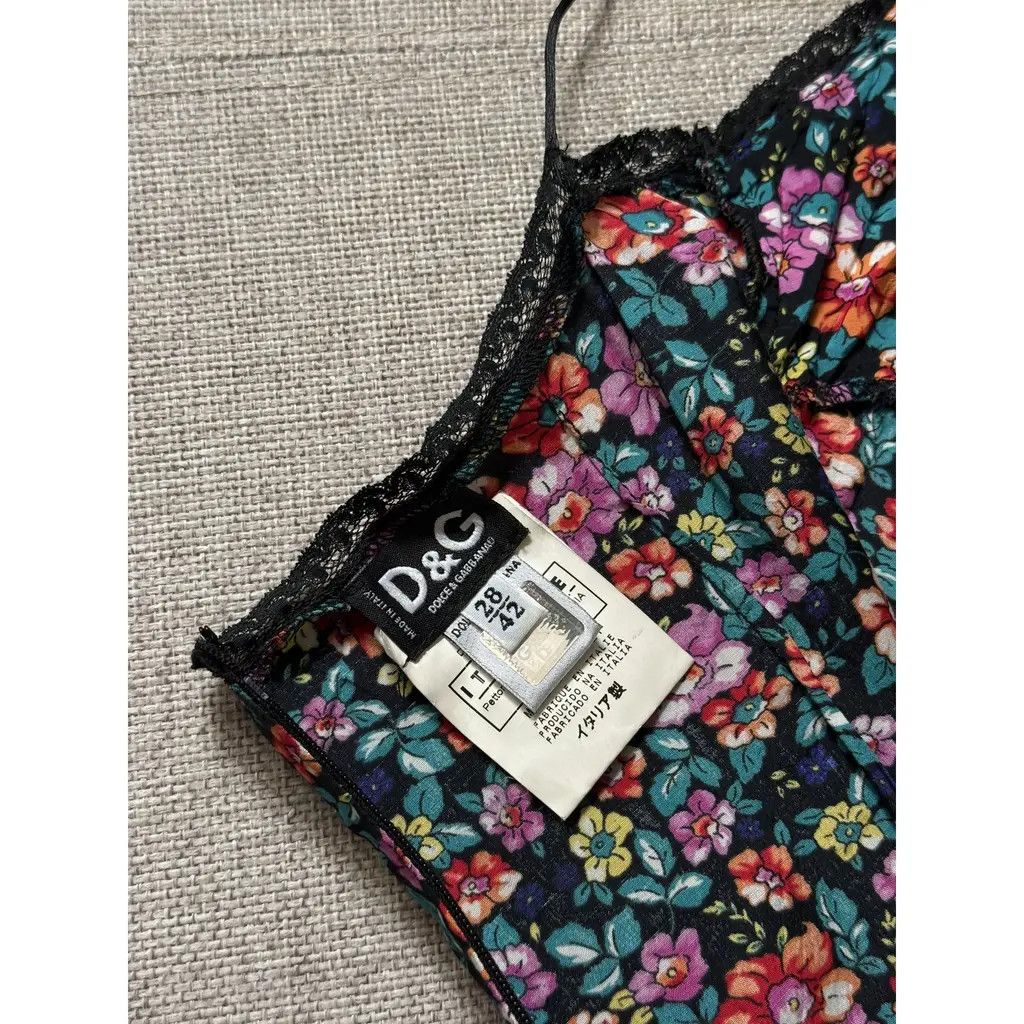 Dolce & Gabbana Dolce Gabbana Floral Lace Trim Slip Dress Size IT 42 Size M / US 6-8 / IT 42-44 - 7 Thumbnail