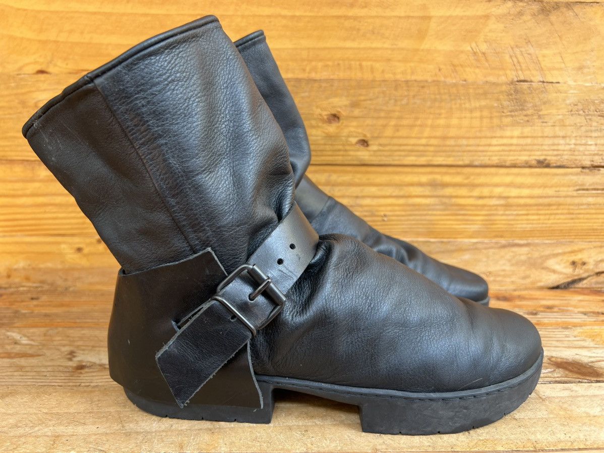 Trippen Trippen Rectangle Men’s Black leather Buckle Boots Size US 10 / IT 40 - 3 Thumbnail