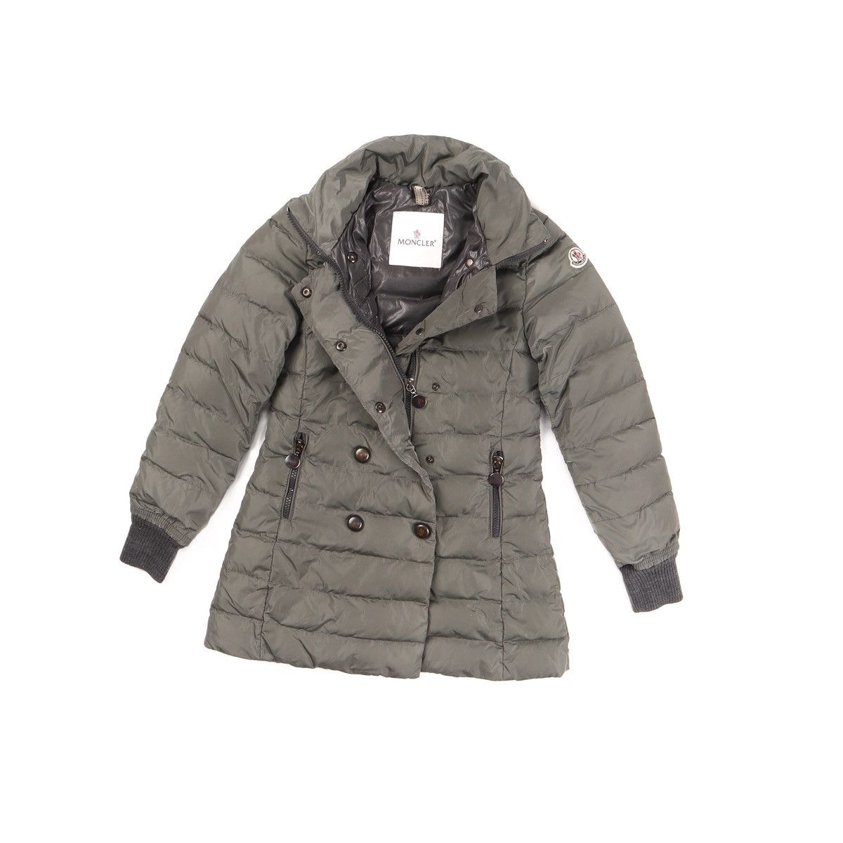 Moncler Authentic Moncler Cappottino Kids Down Long Jacket Olive Size XXS / US 00 / IT 34 - 1 Thumbnail