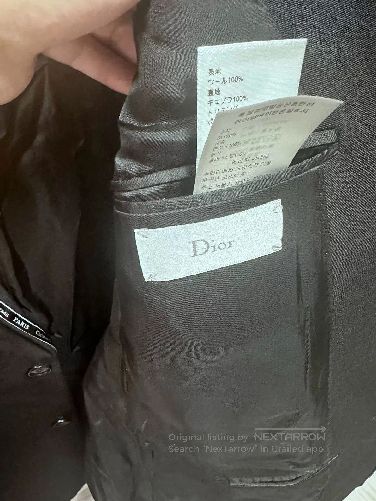 Dior dior branded suit jacket with unique design. Size US L / EU 52-54 / 3 - 2 Thumbnail