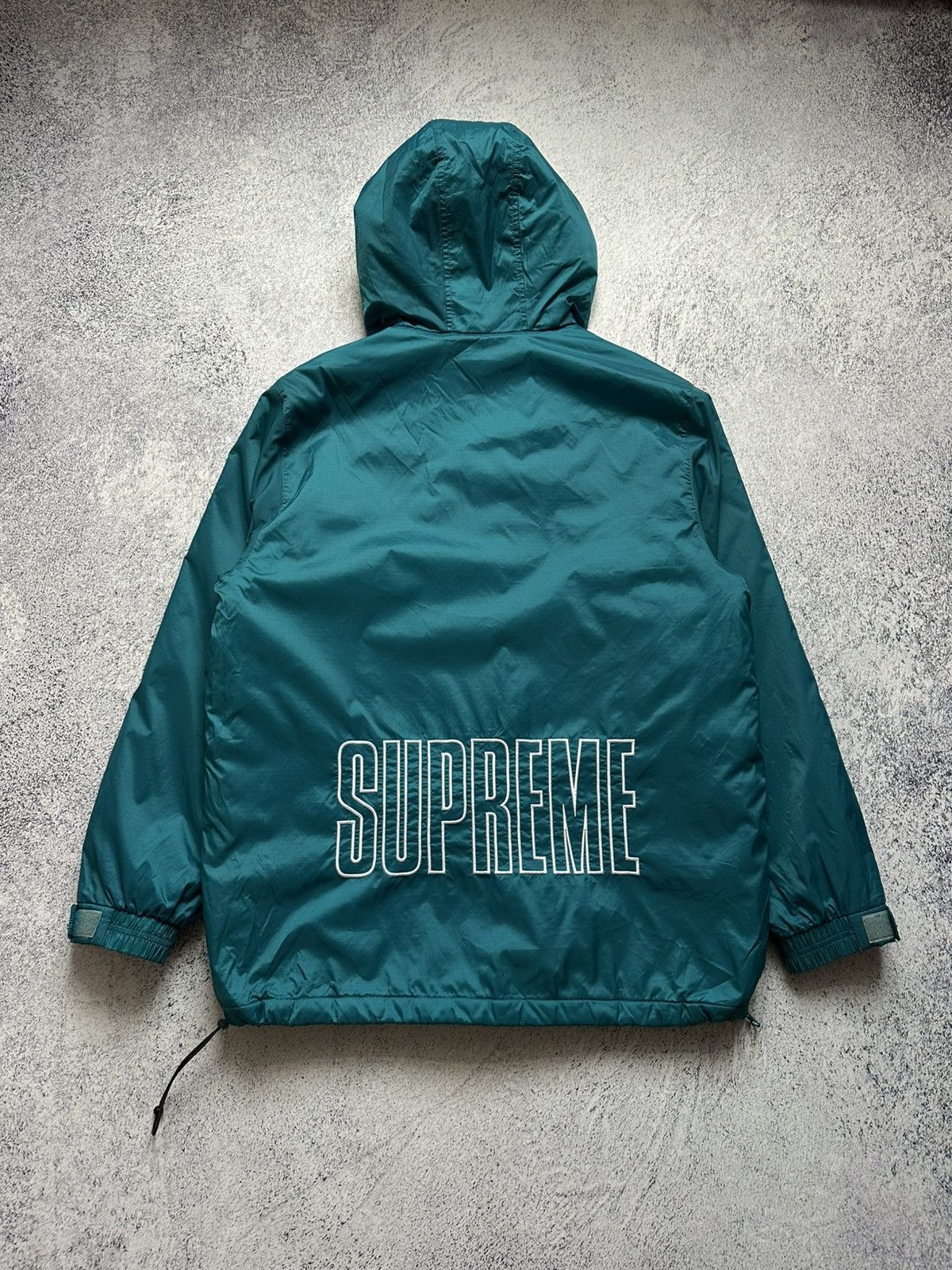 Champion × Supreme SS/18 SUPREME x CHAMPION PULLOVER PARKA JACKET TEAL SIZE M Size US M / EU 48-50 / 2 - 1 Thumbnail