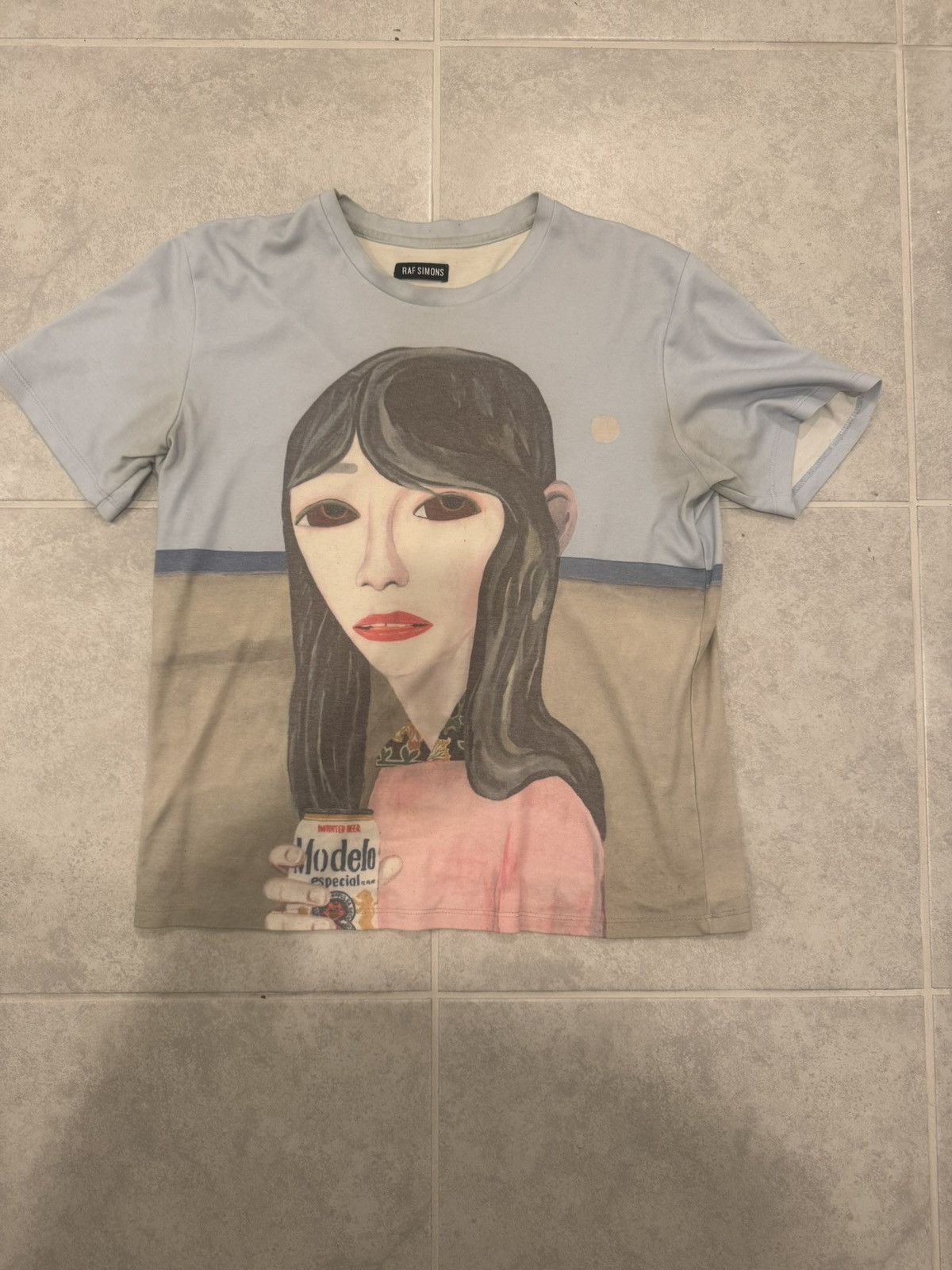 Brian Calvin Modelo グラフィックプリント 大判 スカーフ Raf Simons Brian Calvin | Grailed