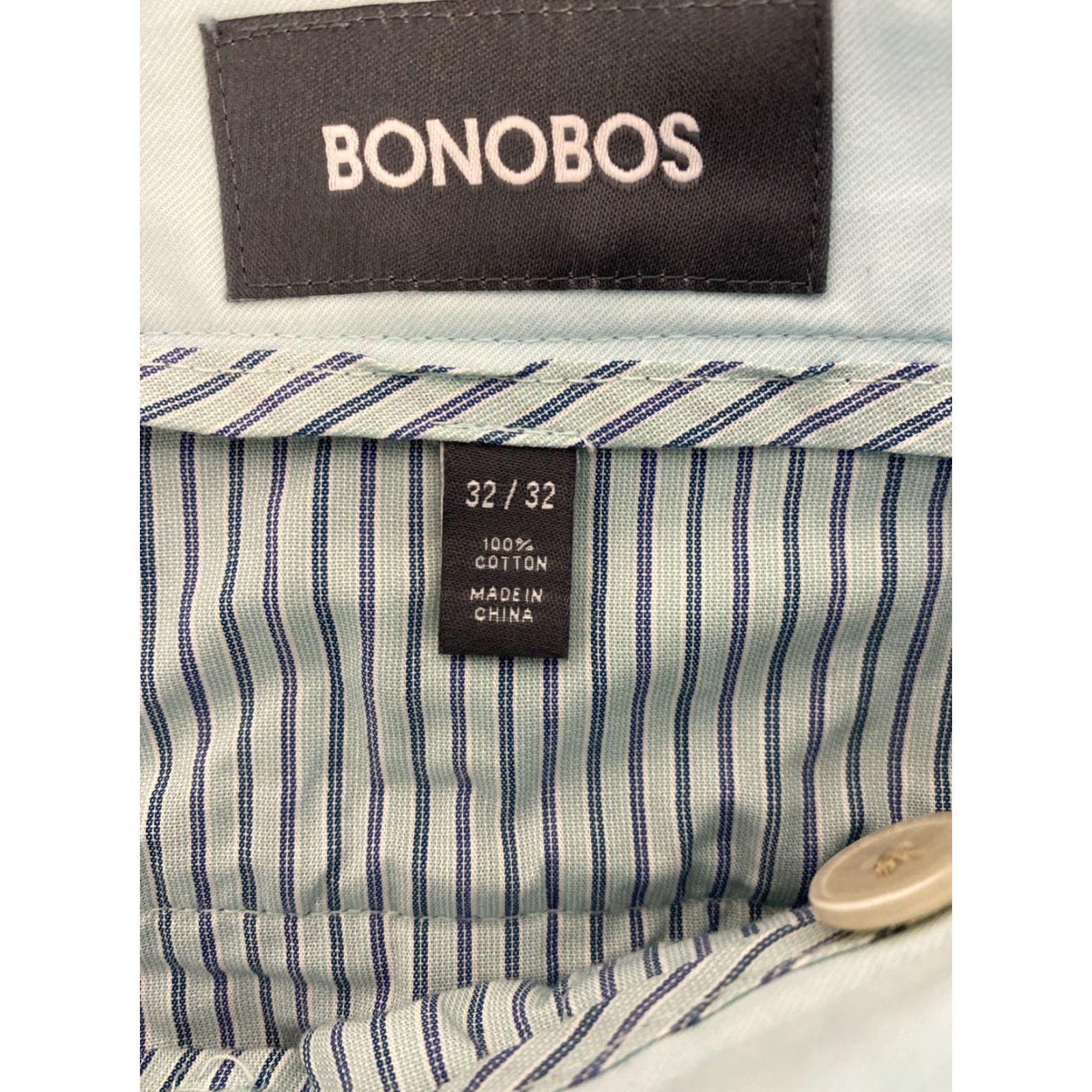 Bonobos VINTAGE Bonobos Men's Chino Pants Slim Taper 32x32 Light Turquoise Cotton Casual Mens Size US 32 / EU 48 - 8 Thumbnail