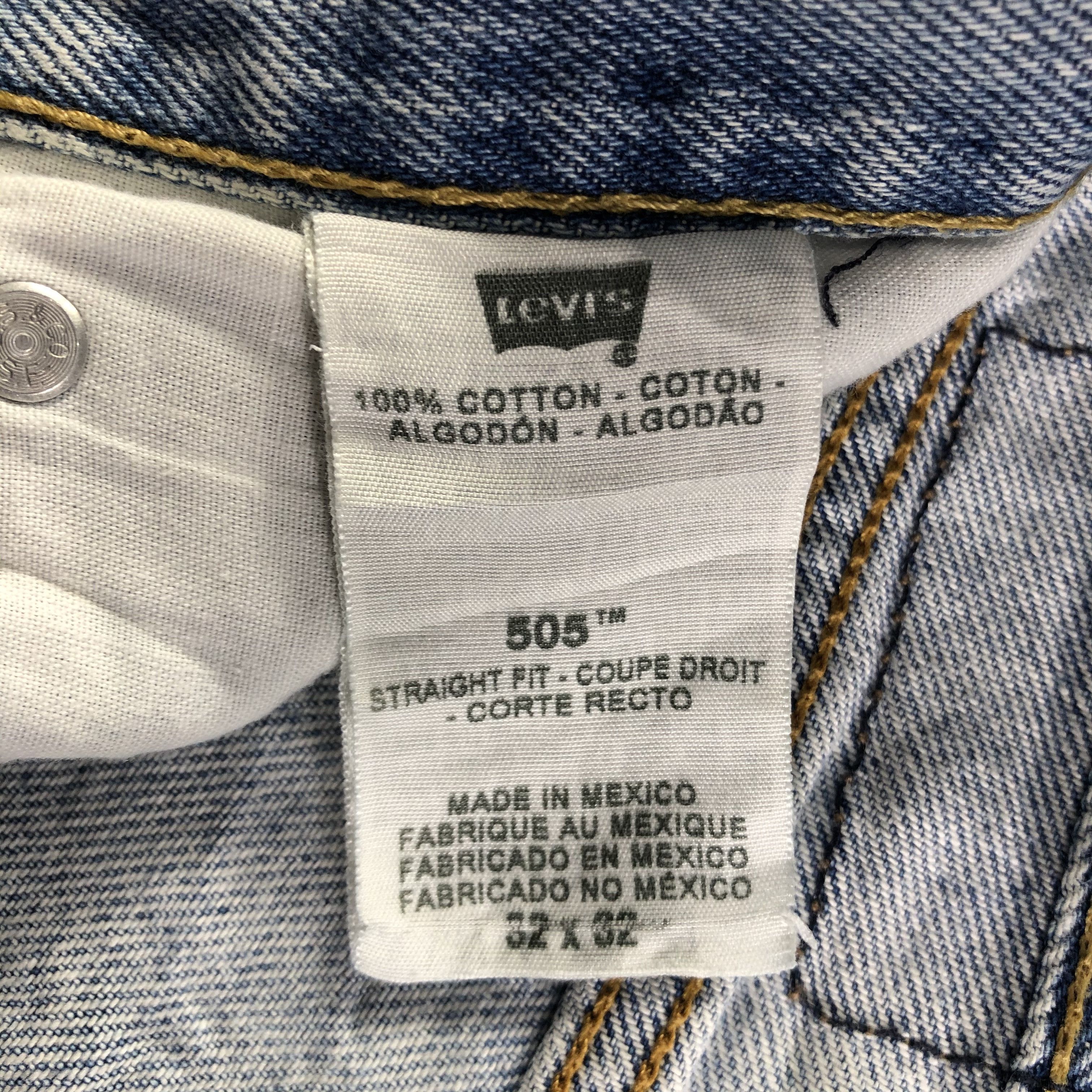 Levi's Vintage Light Wash Levis 505 Jeans-J3320 Size US 35 - 9 Thumbnail