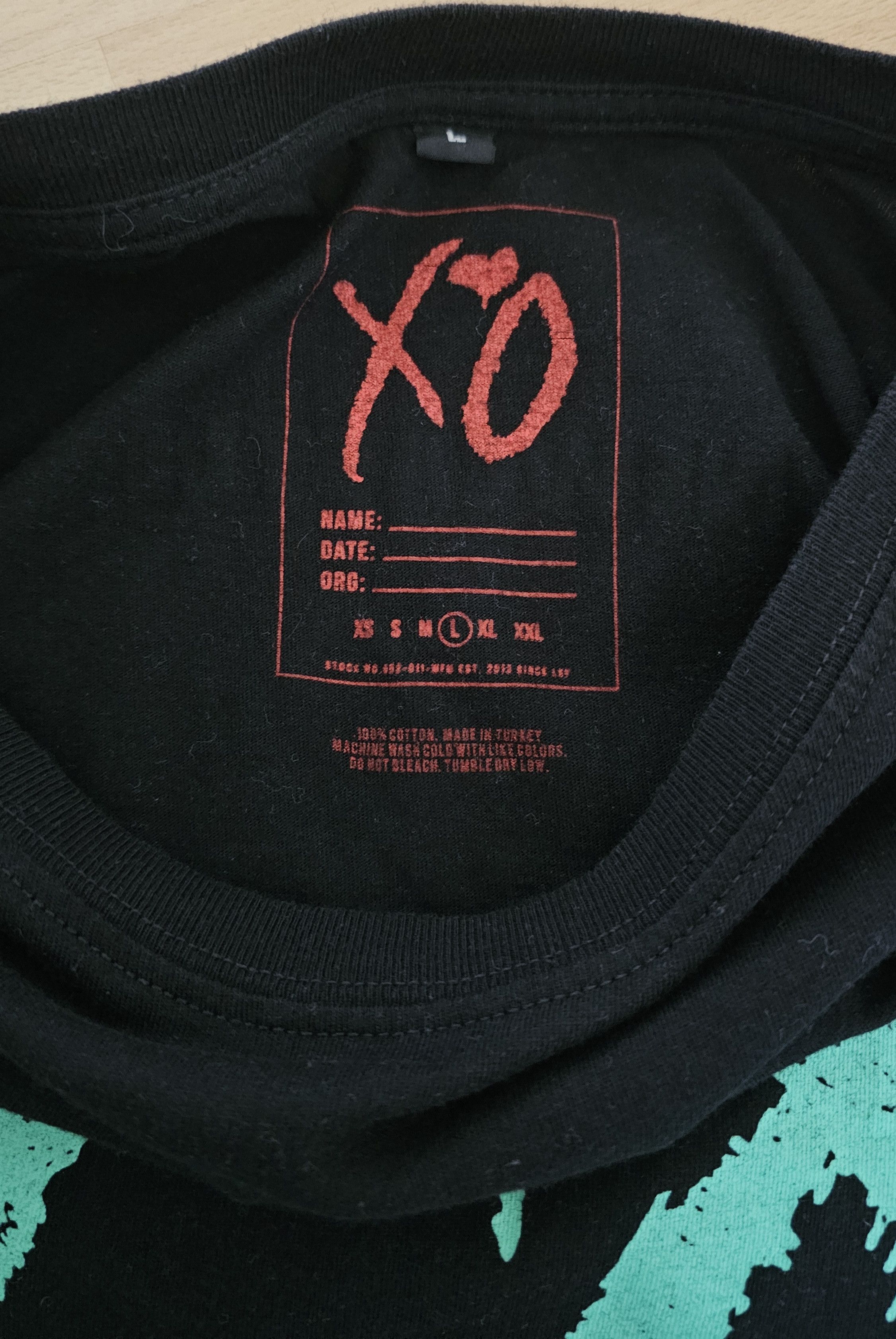 The Weeknd × XO The Weeknd XO Starboy World Tour Shirt Size US L / EU 52-54 / 3 - 5 Thumbnail
