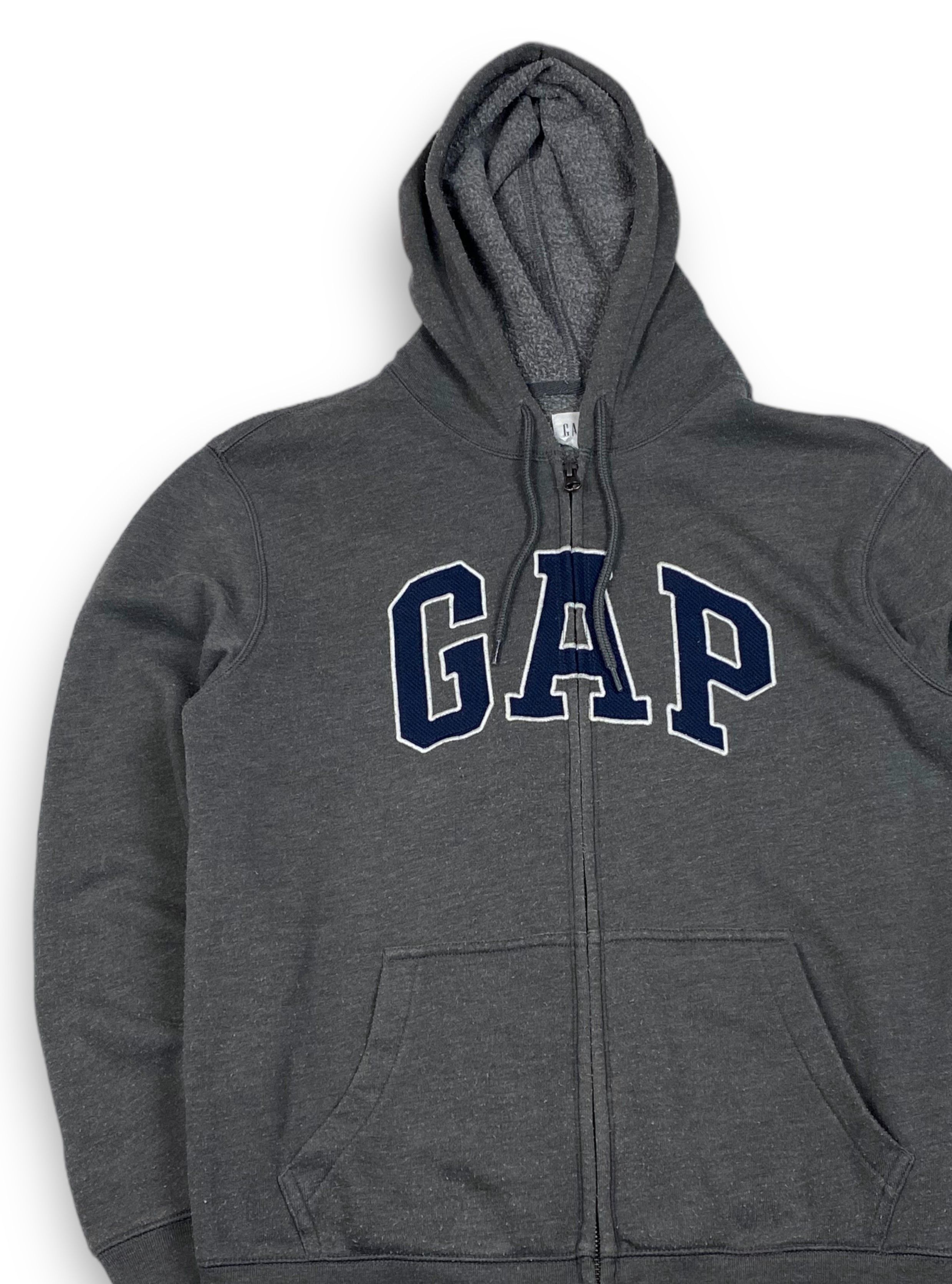 Gap Vintage GAP Grey Big Logo Zip Hoodie M742 Size US S / EU 44-46 / 1 - 3 Thumbnail