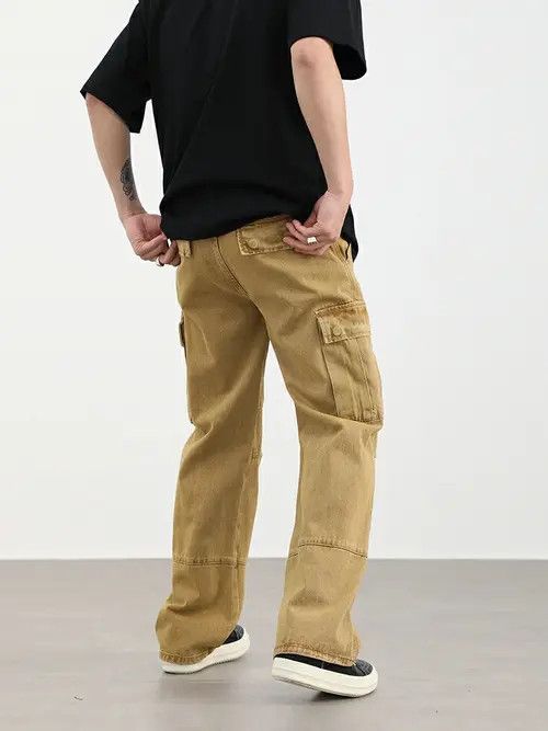 VIBE washed cargo distressed jeans Size US 34 / EU 50 - 6 Thumbnail