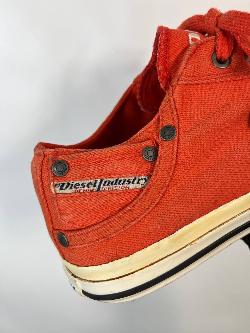 Diesel DIESEL Exposure Low Red Canvas Sneakers Shoes Men’s Size 10 Size US 10 / EU 43 - 7 Thumbnail