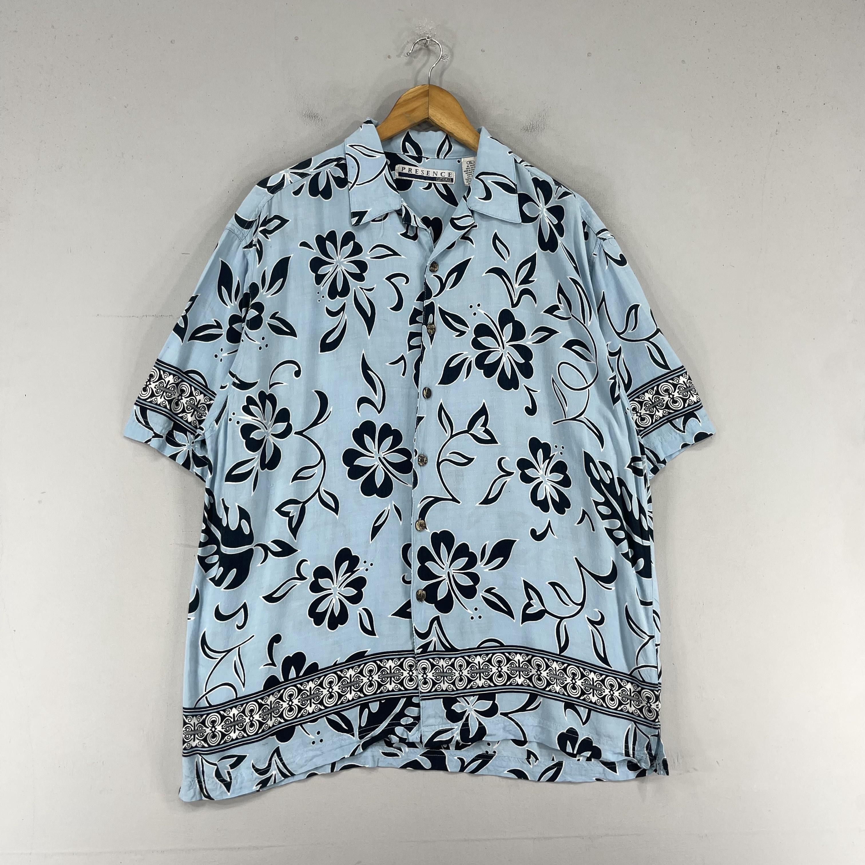 Japanese Brand Vintage Hawaiian Hibiscus Floral Motive Rayon Button Up Size US L / EU 52-54 / 3 - 3 Thumbnail