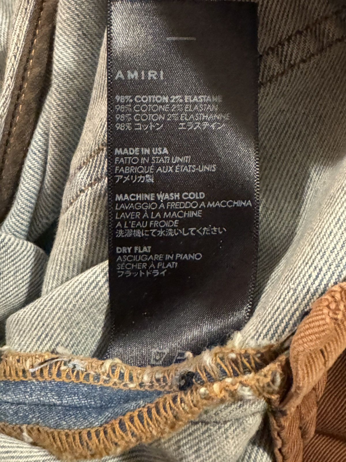 Amiri Amiri MX1 'Shotgun' slim fit foil finish denim jeans Size 33 Size US 33 - 11 Thumbnail