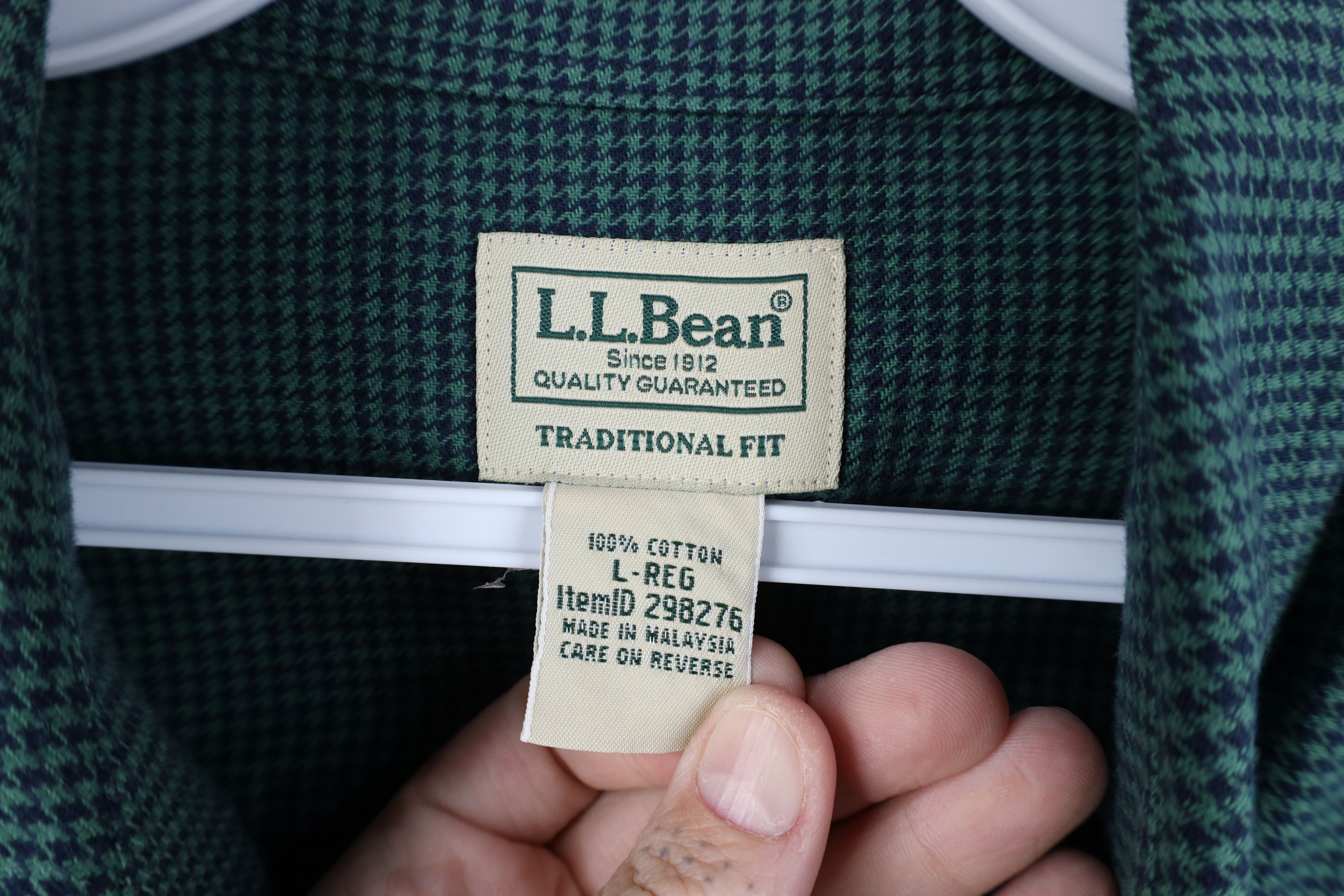 L.L. Bean × Vintage Vintage LL Bean Flannel Collared Button Down Shirt Size US L / EU 52-54 / 3 - 6 Thumbnail