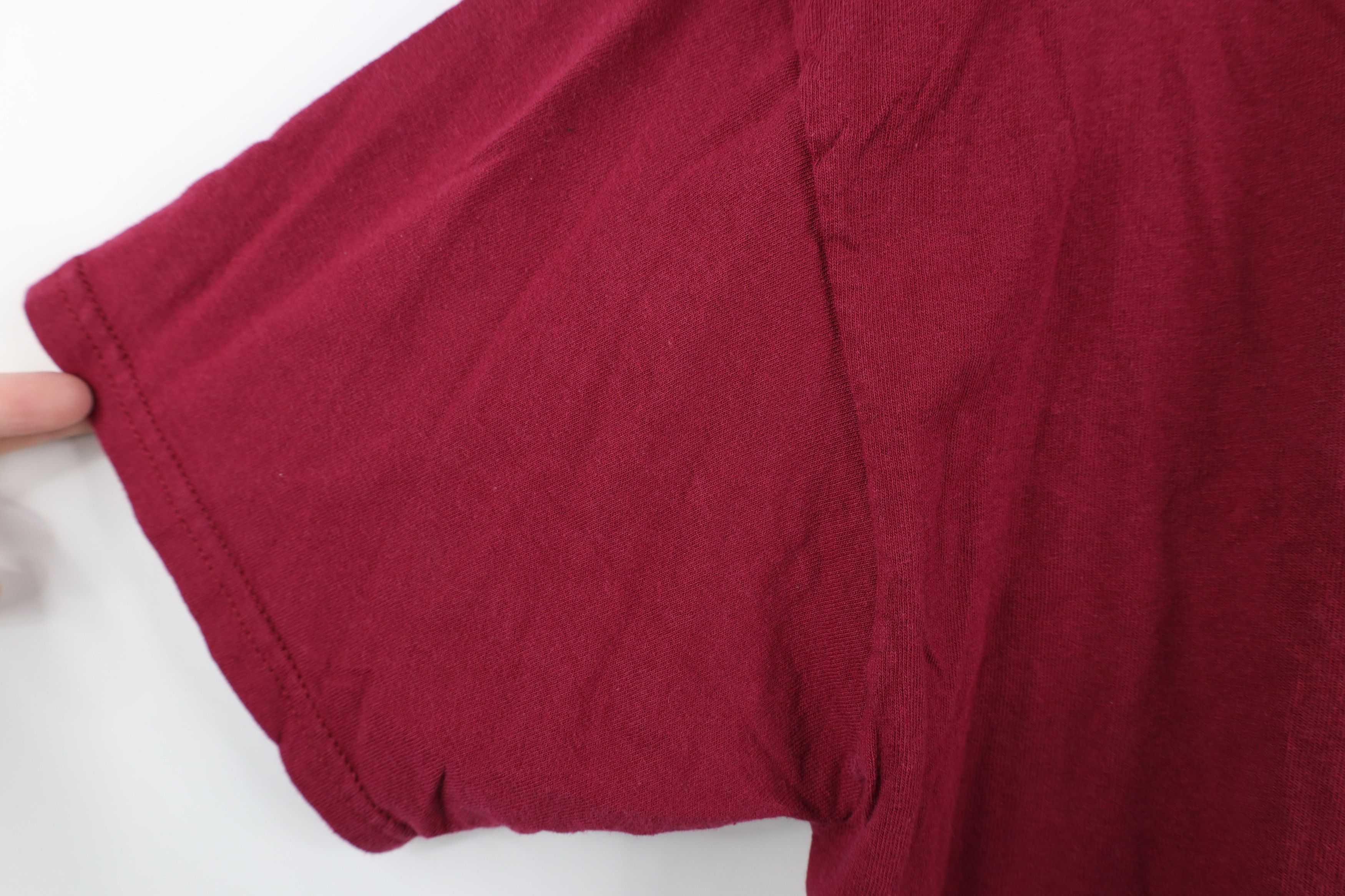 Vintage Vintage 90s Y2K Spell Out Abortion Kills Kids T-Shirt Maroon Size US L / EU 52-54 / 3 - 6 Thumbnail