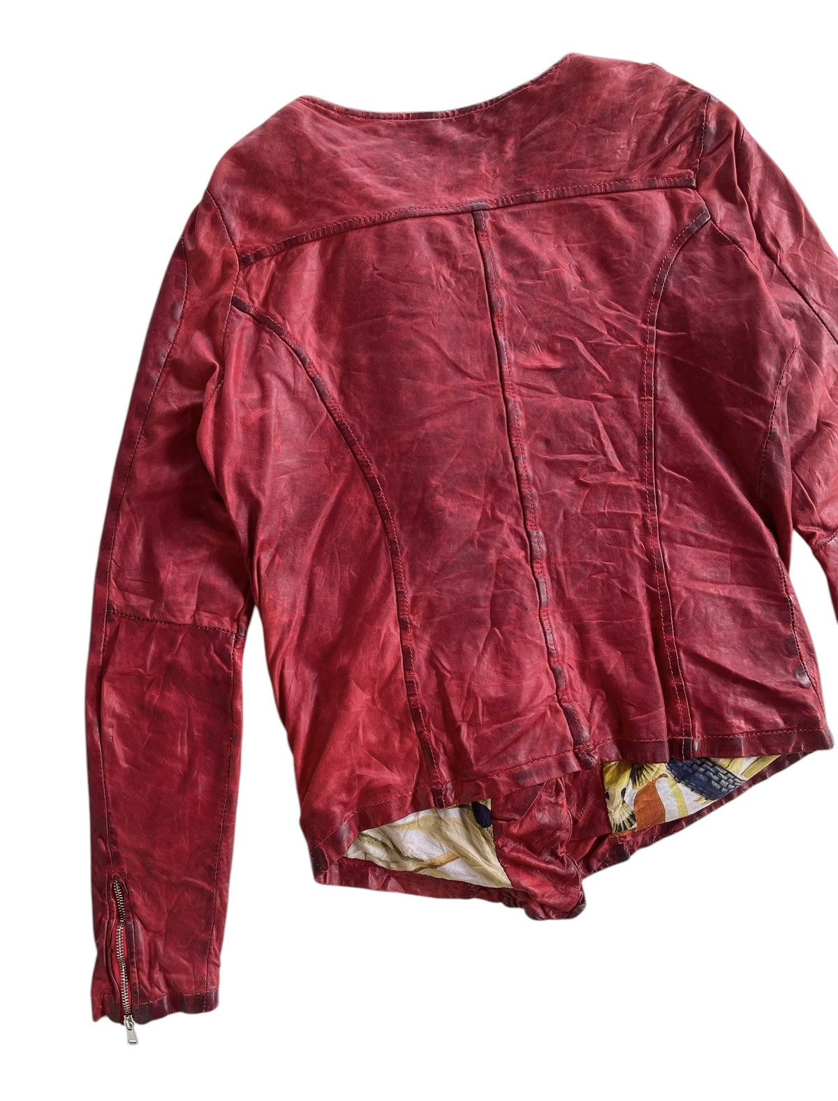 Giorgio Brato Giorgio Brato Leather Dirty Bikers Jacket Size S / US 4 / IT 40 - 11 Thumbnail