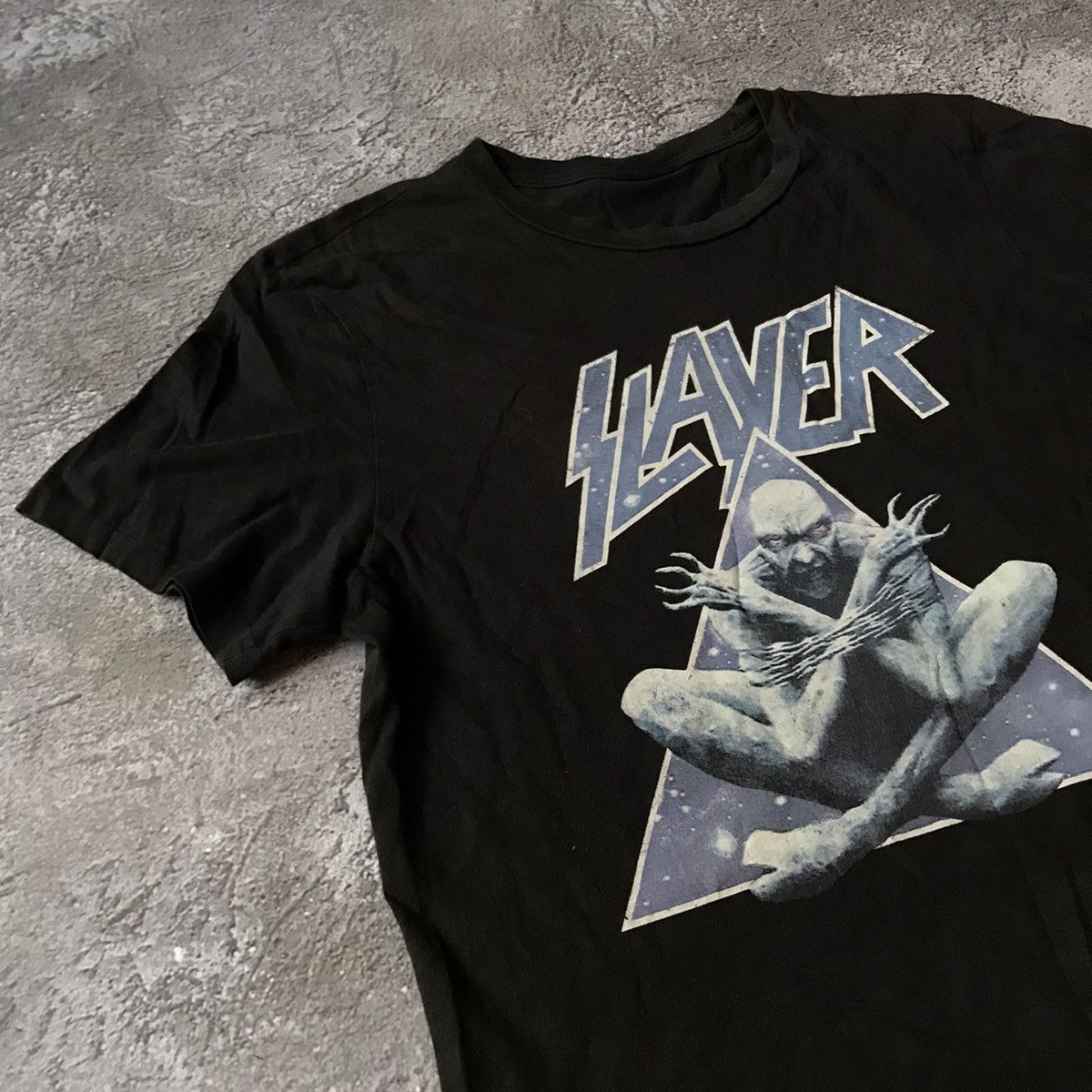 Vintage Vintage Y2K Slayer Band Tee Graphic Psycho Face Goth Alt M Size US M / EU 48-50 / 2 - 3 Thumbnail