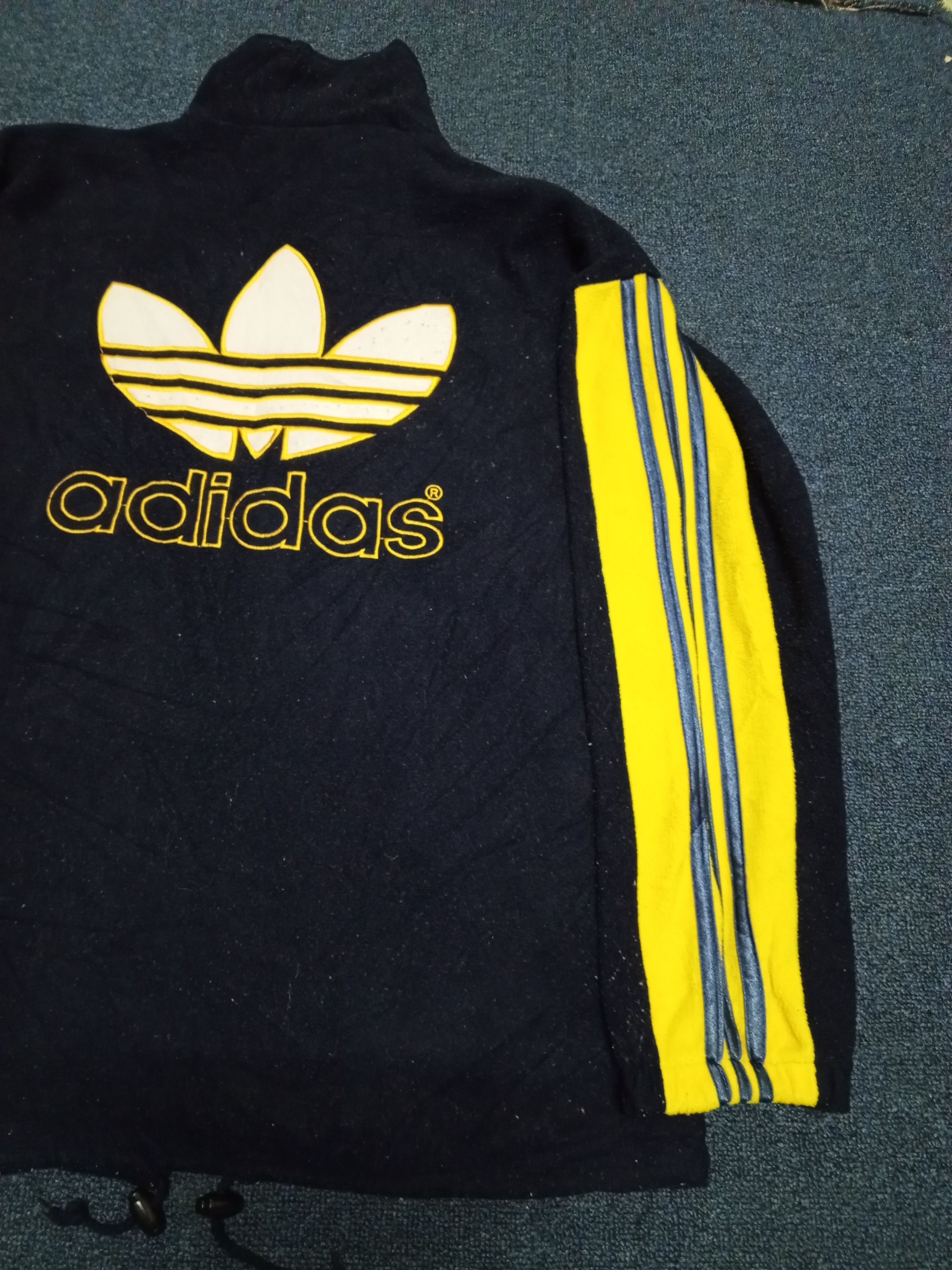 Adidas × Vintage VTG ADIDAS THREE STRIPE FLEECE Size US L / EU 52-54 / 3 - 6 Thumbnail
