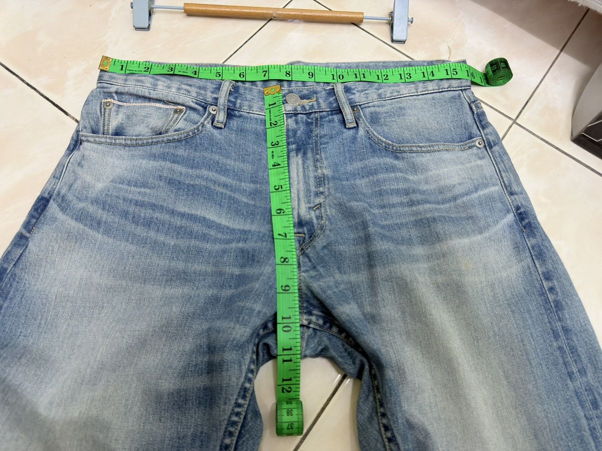 Japanese Brand Vintage Ships Selvedge Denim Light Wash Skinny Fit Size US 31 - 16 Thumbnail