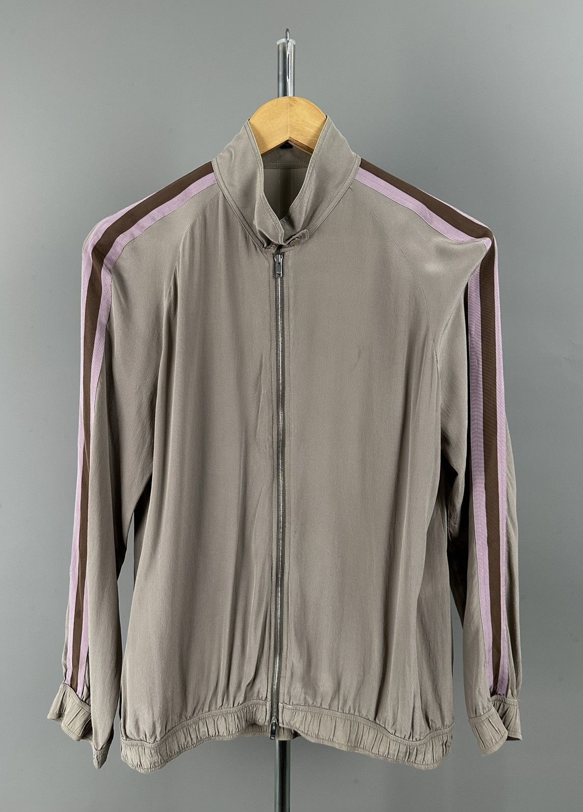 Gucci Gucci - Ready to Wear 2010 - Silk Zip Jacket Sleeve Stripes Size M / US 6-8 / IT 42-44 - 1 Thumbnail