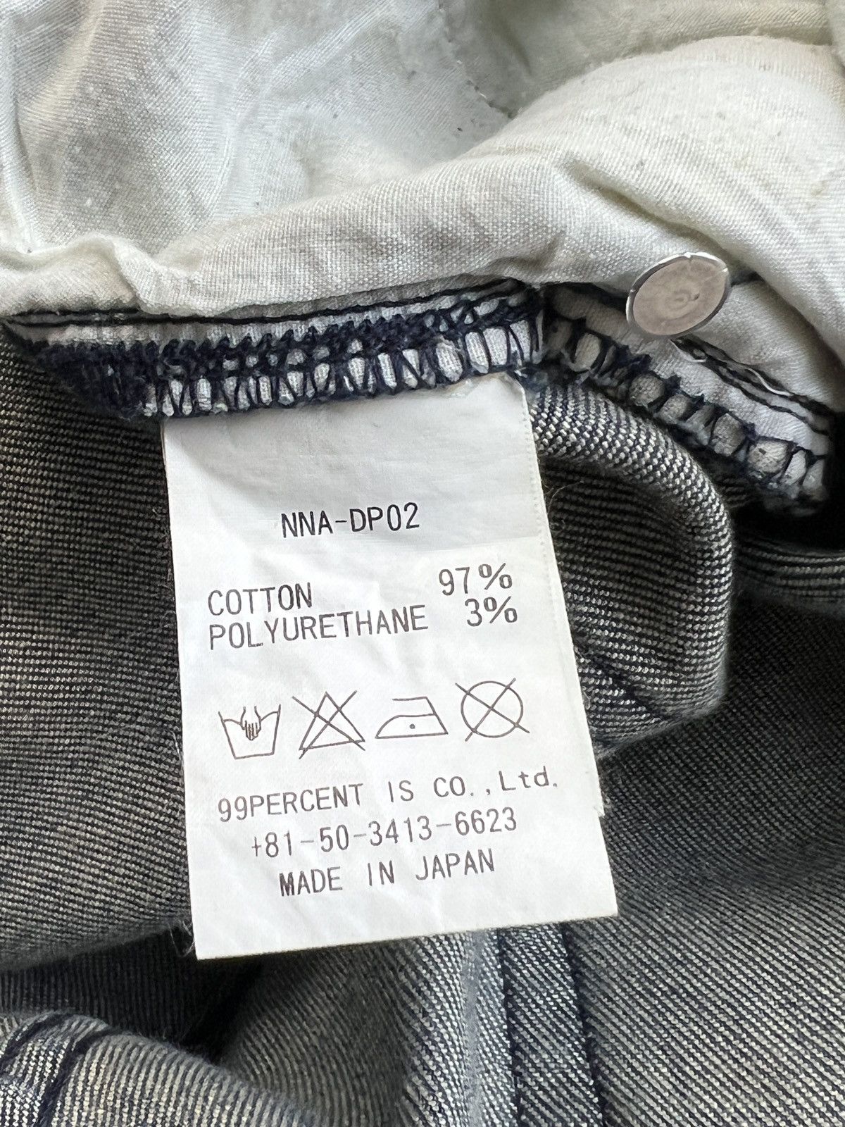 99%IS- 99%IS Sid Vicious Denim Pants Size US 35 - 14 Thumbnail