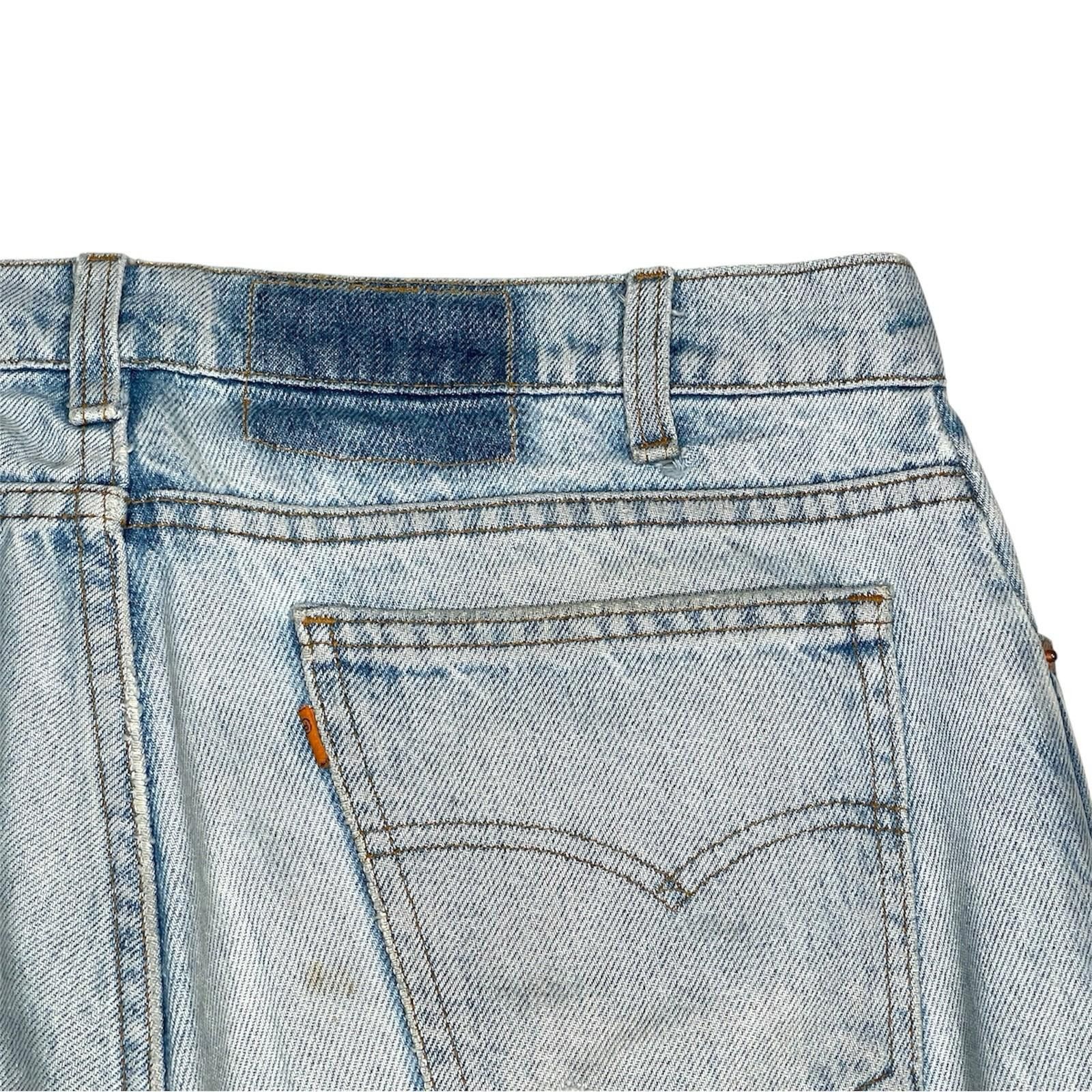 Levi's 1980’s Levi’s Orange Tab Light Wash Jeans Zipper Fly USA Size US 34 / EU 50 - 5 Thumbnail