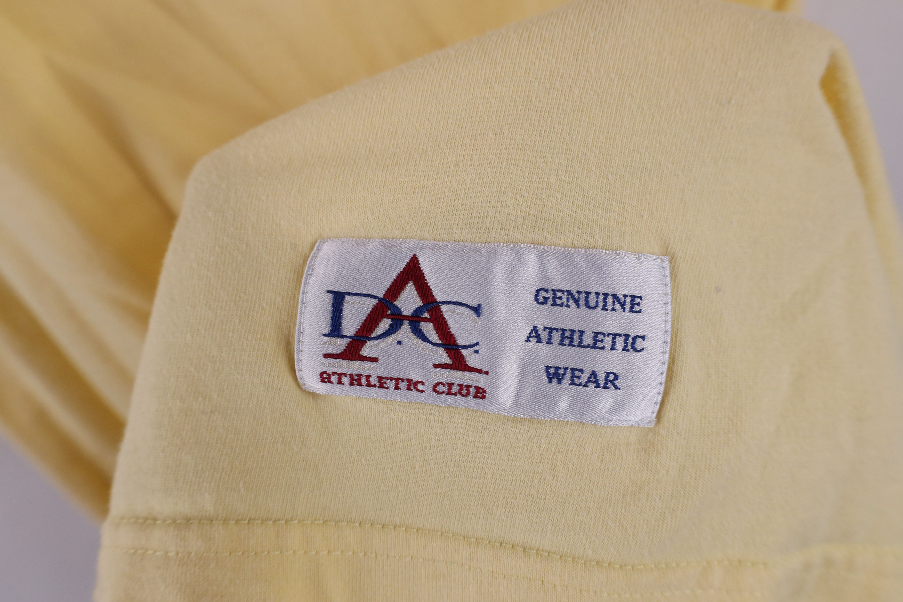 Vintage Vintage 90s Streetwear Heavyweight Cotton T-Shirt Yellow Size US M / EU 48-50 / 2 - 5 Thumbnail