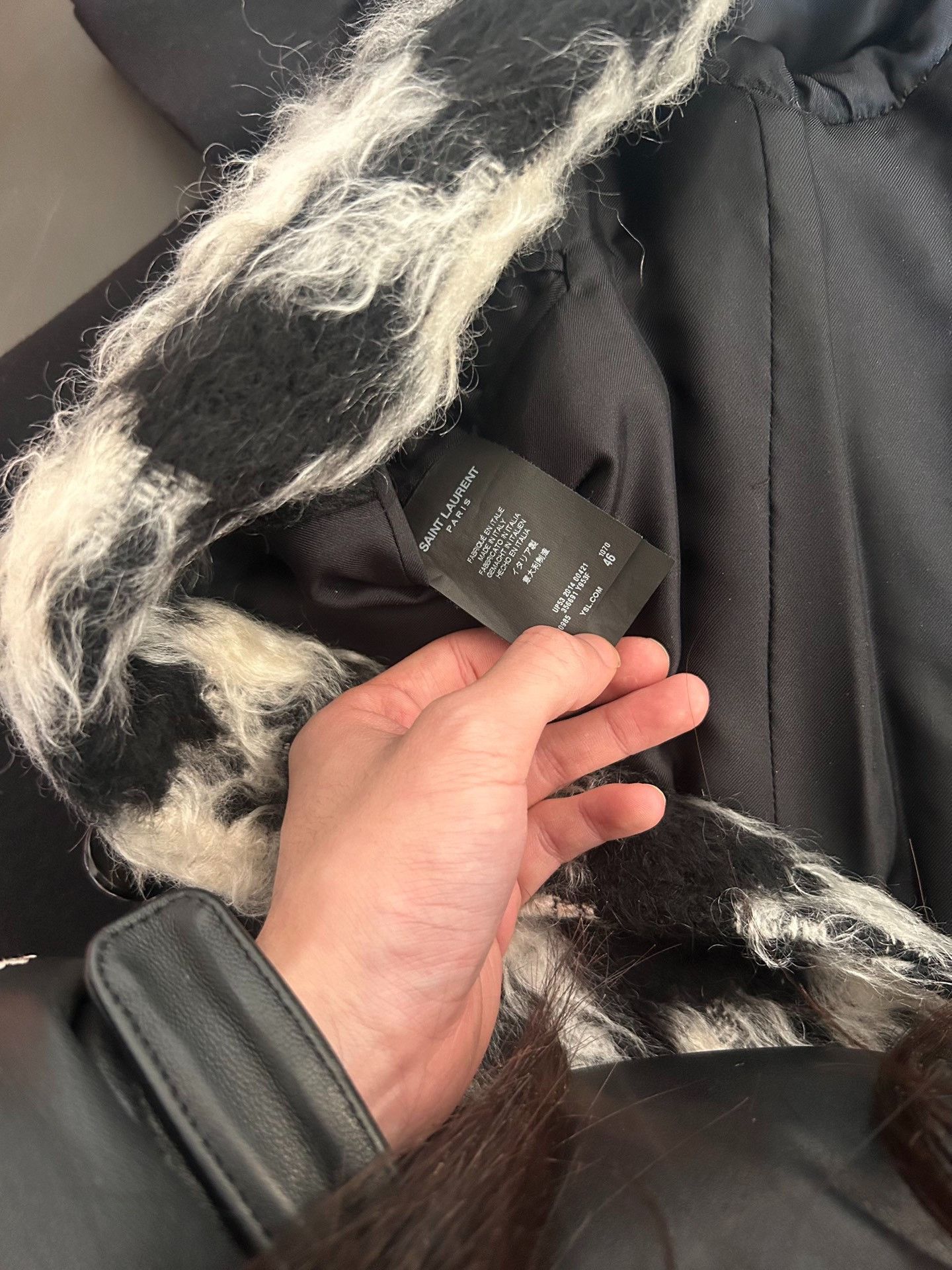 Saint Laurent Paris Saint laurent Houndstooth coat 2501-Nextarrow Size US S / EU 44-46 / 1 - 3 Thumbnail