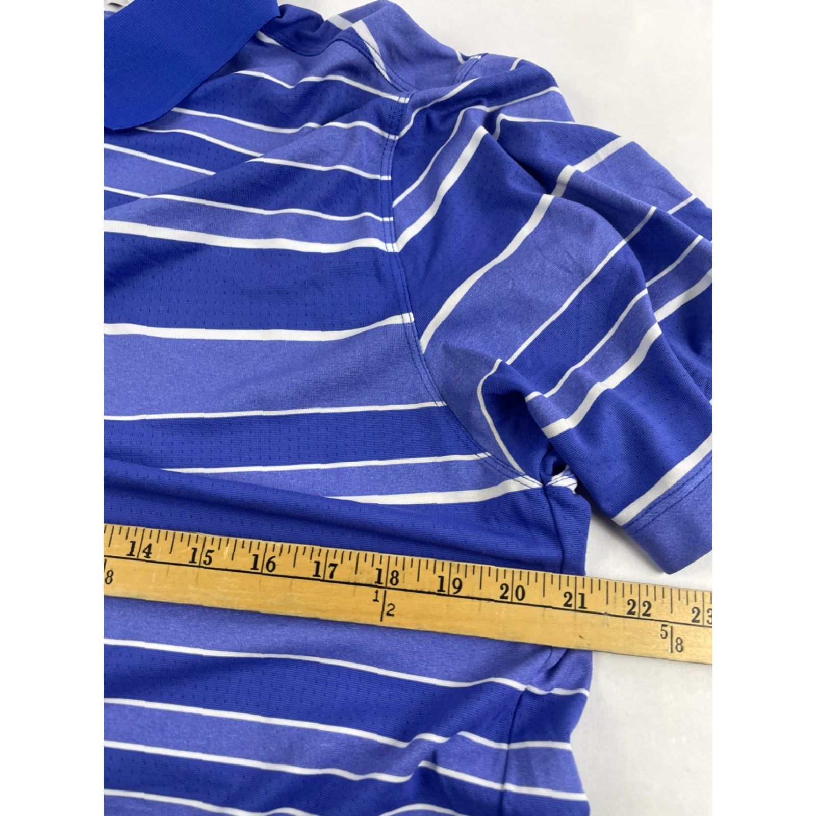 Nike Nike Polo Shirt Golf Dri-Fit Tour Performance Men L Blue Striped Shirt Size US L / EU 52-54 / 3 - 4 Thumbnail