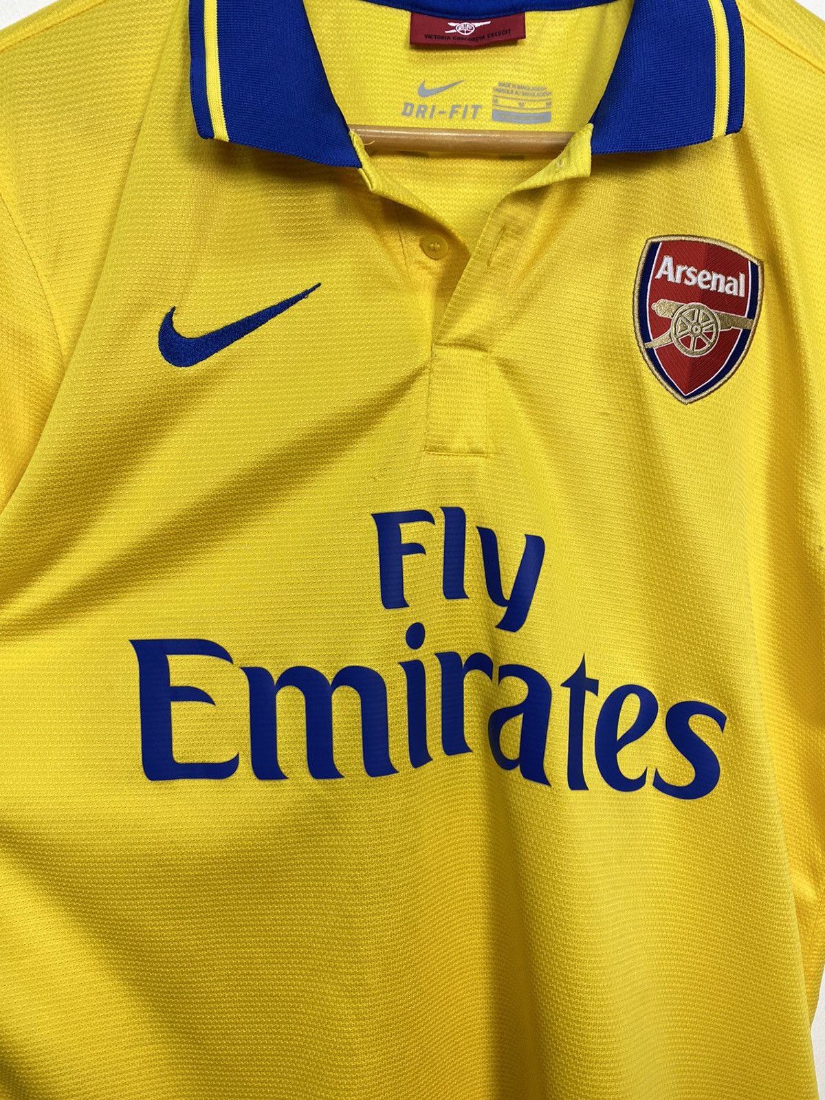 Vintage Arsenal 2013 2014 Away Jersey Shirt Nike #14 Walcott Yellow Size US M / EU 48-50 / 2 - 5 Thumbnail