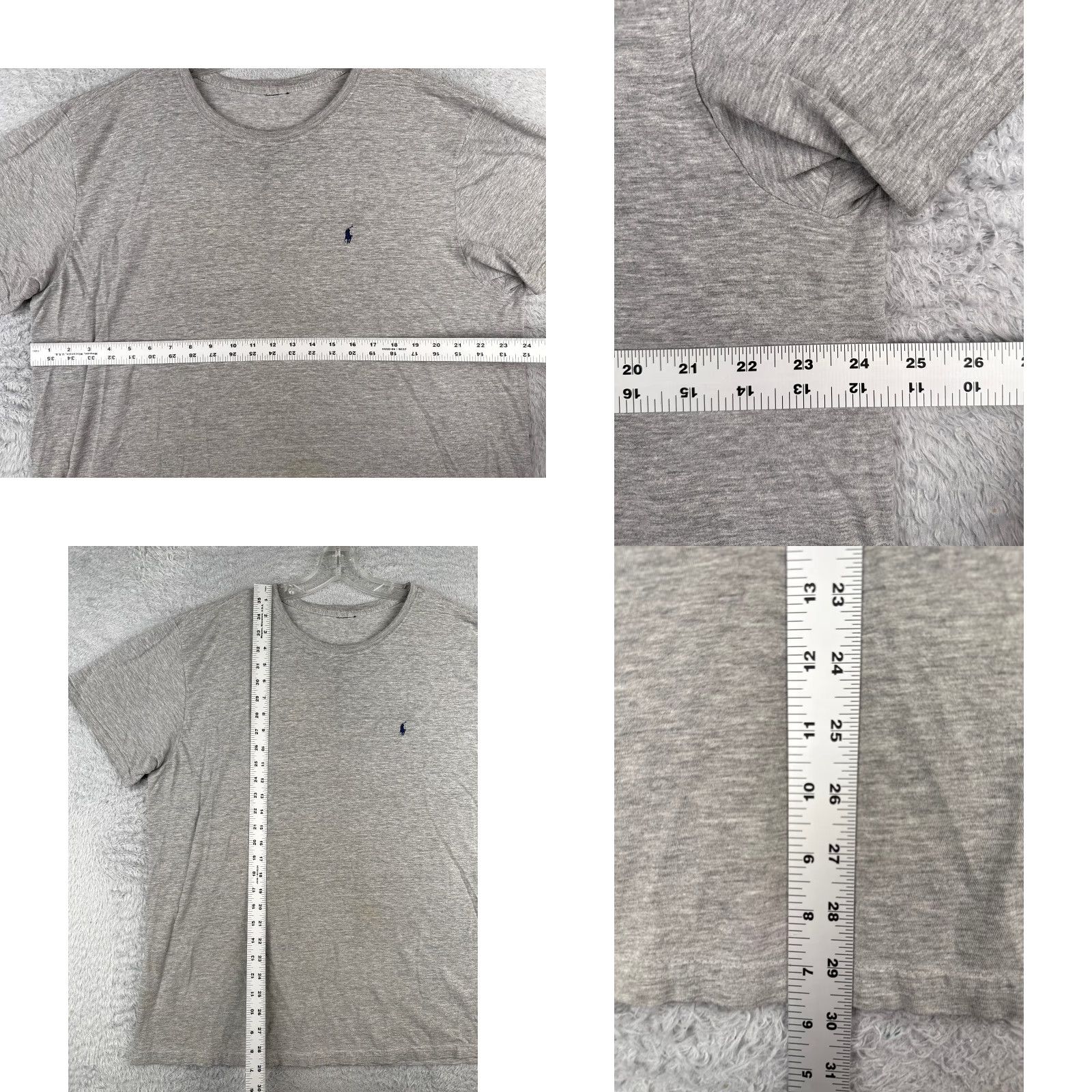 Ralph Lauren Ralph Lauren Cotton Shirt Adult XL Gray Short Sleeve Crew Slimming Sports Mens Size US XL / EU 56 / 4 - 8 Thumbnail