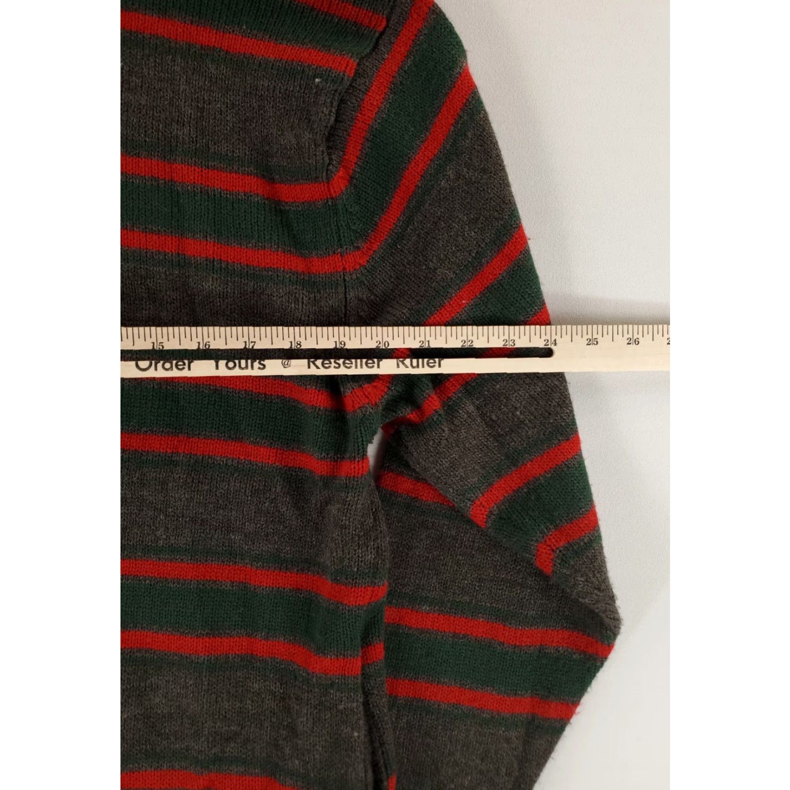 Polo Ralph Lauren Polo Ralph Lauren Sweater Cardigan Full Zip Hooded Acrylic Gray Striped Mens XXL Size US XXL / EU 58 / 5 - 6 Thumbnail