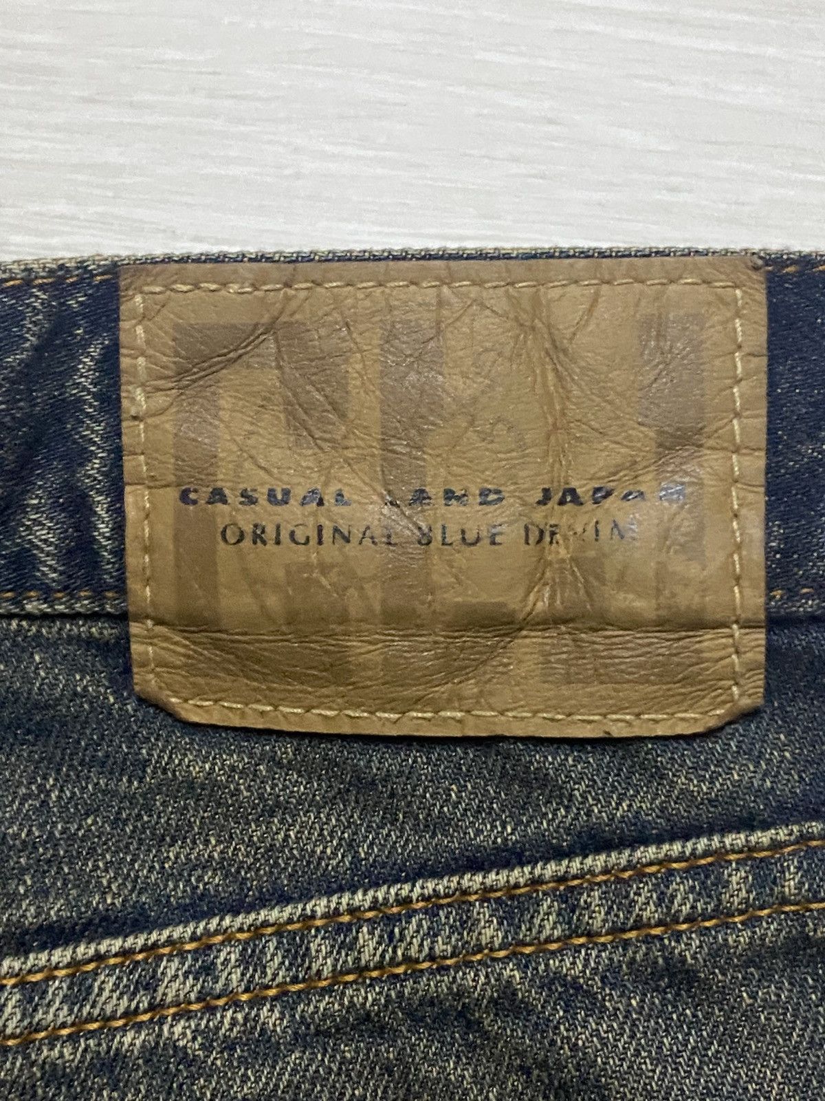 CDG by Comme des Garcons Casual Land Japan Brand Mud Wash Distressed Baggy Jeans Size US 34 / EU 50 - 12 Thumbnail
