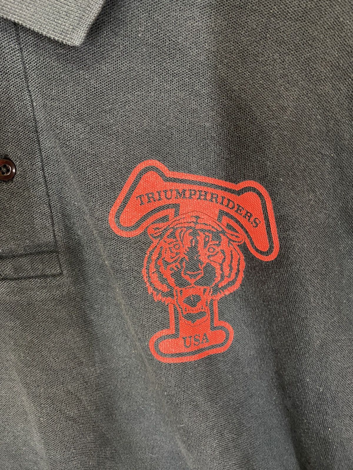 Japanese Brand × Vintage 🔥Double cross speed special polo tee triumphrider Size US M / EU 48-50 / 2 - 3 Thumbnail