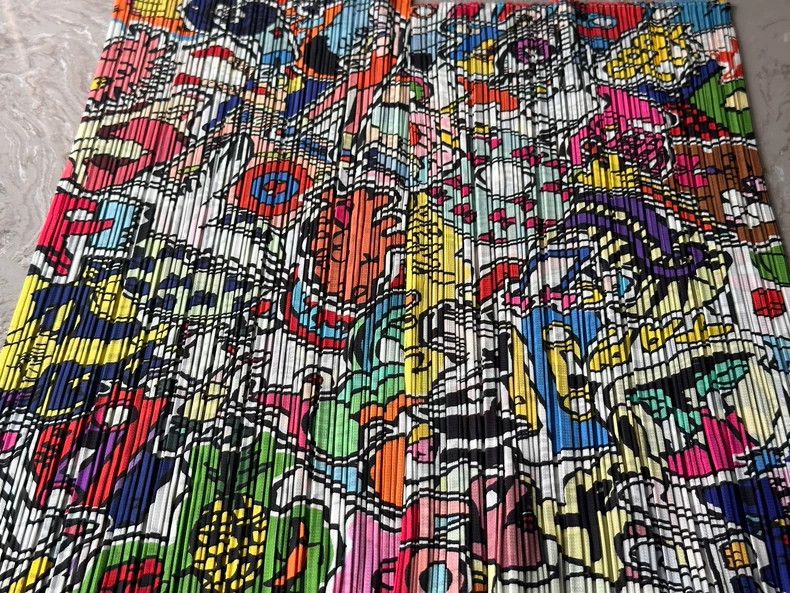 Issey Miyake issey miyake size:5 Graffiti pleated pants Size 42" / US 20 - 4 Thumbnail