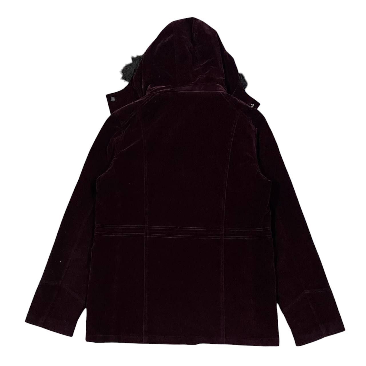 semanticdesign Semantic Design Fur Hooded Velvet Coat Size US L / EU 52-54 / 3 - 14 Thumbnail