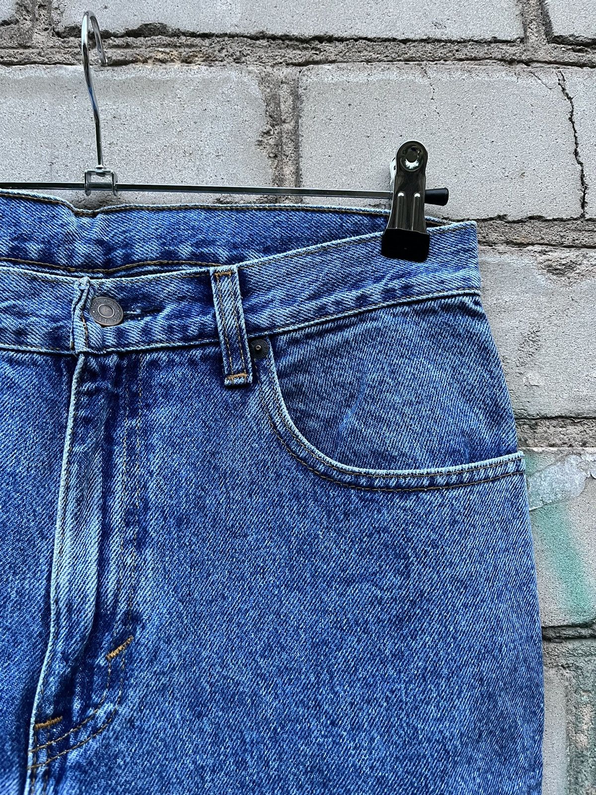 Gap Vintage 90s GAP Usa Made Blue Stone Washed Jeans Size 31 Size US 31 - 5 Thumbnail