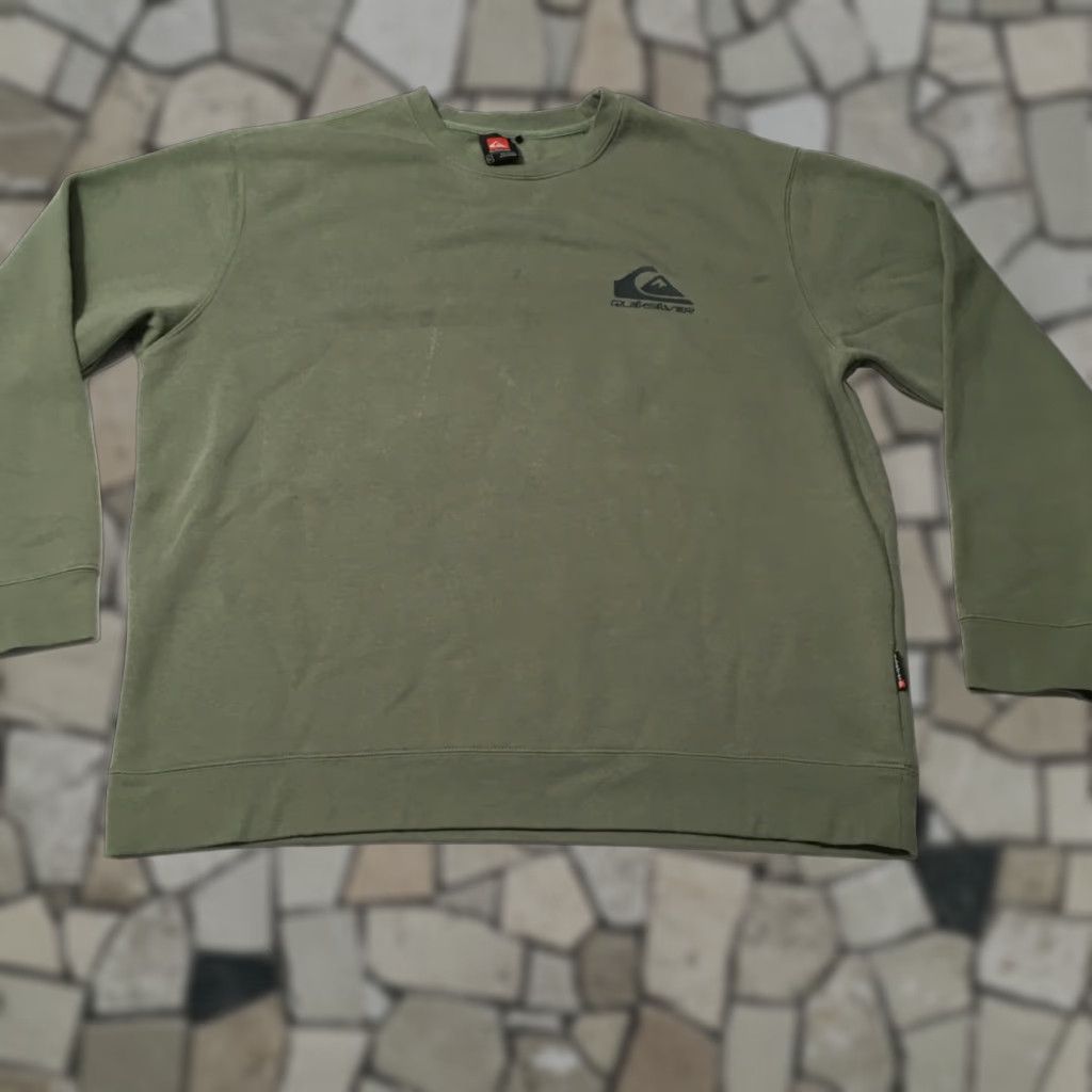 Quiksilver Quicksilver Men’s Crewneck Sweatshirt Green XL Fleece Lined Pullover Regular Size XS? Size US XL / EU 56 / 4 - 1 Thumbnail