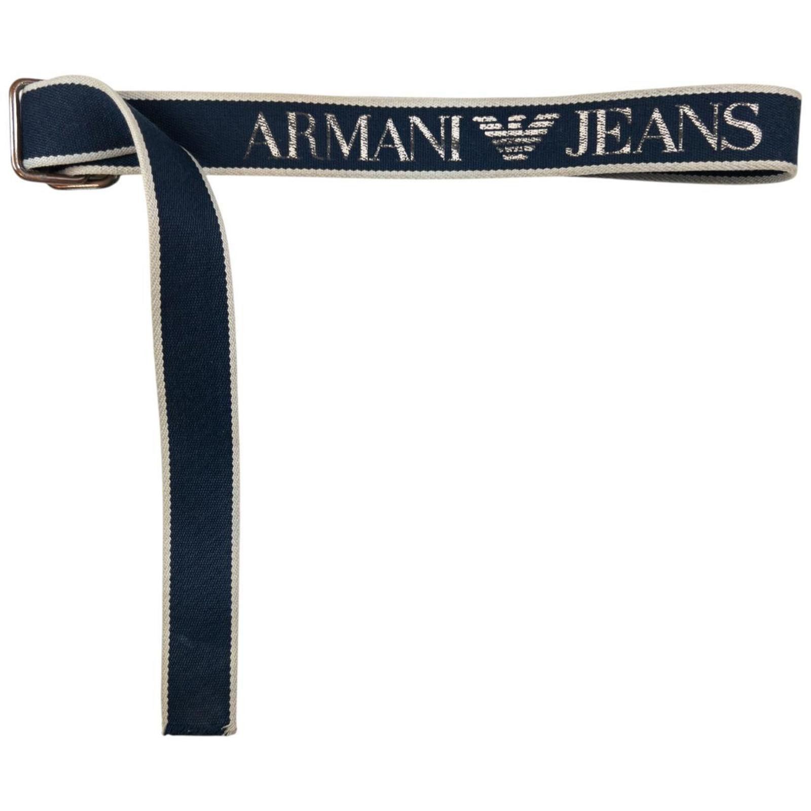 Designer Vintage Armani Jeans Belt Size W32 Size ONE SIZE - 4 Thumbnail