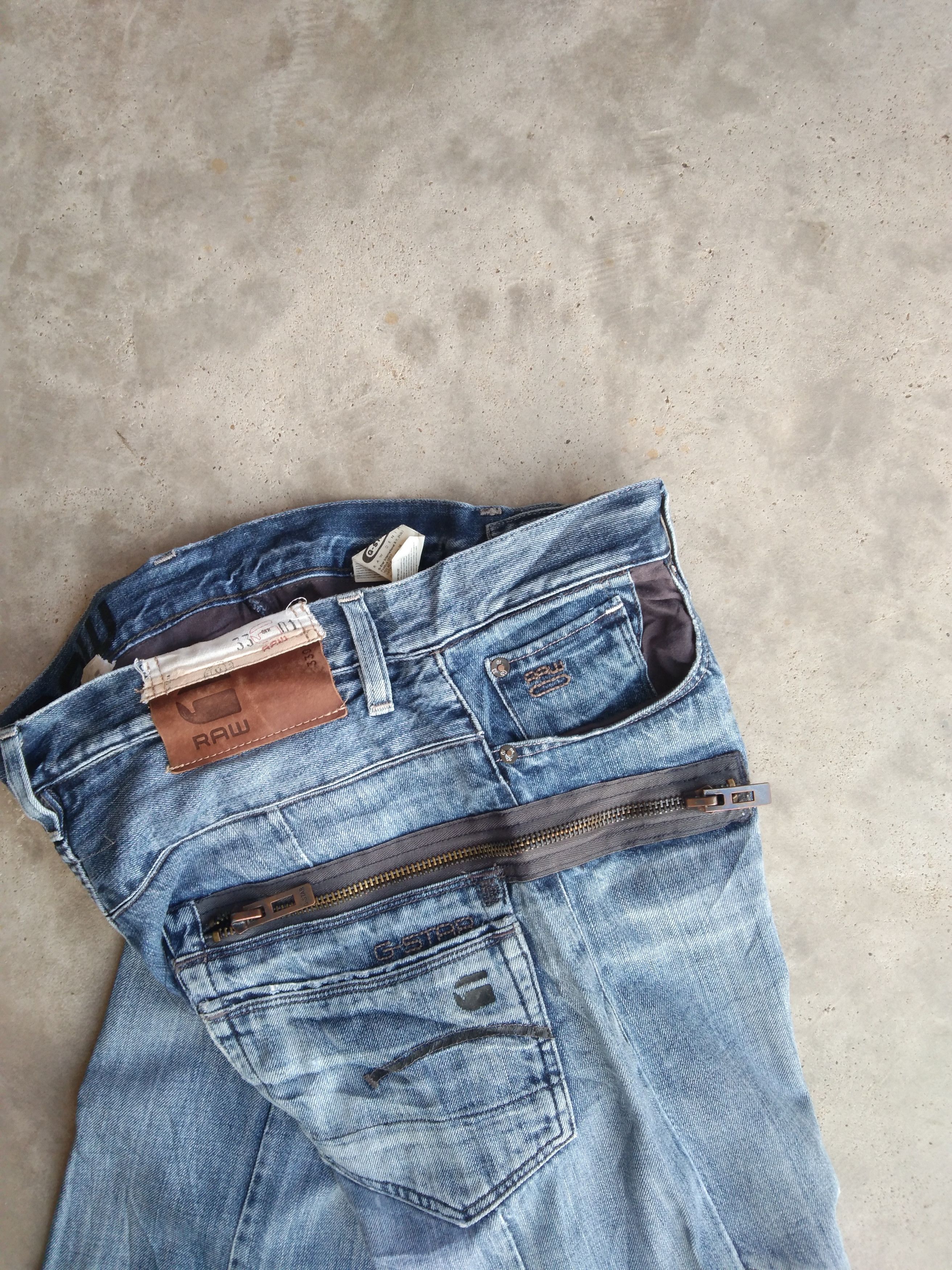 G-Star G Star Raw ZIPPED Jeans 32x35 Size US 32 / EU 48 - 7 Thumbnail