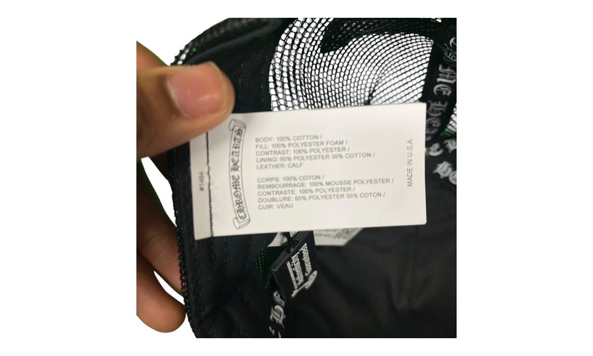 Chrome Hearts Chrome Hearts Pony Hair Cemetery Cross White Patch Black Hat Size ONE SIZE - 7 Thumbnail