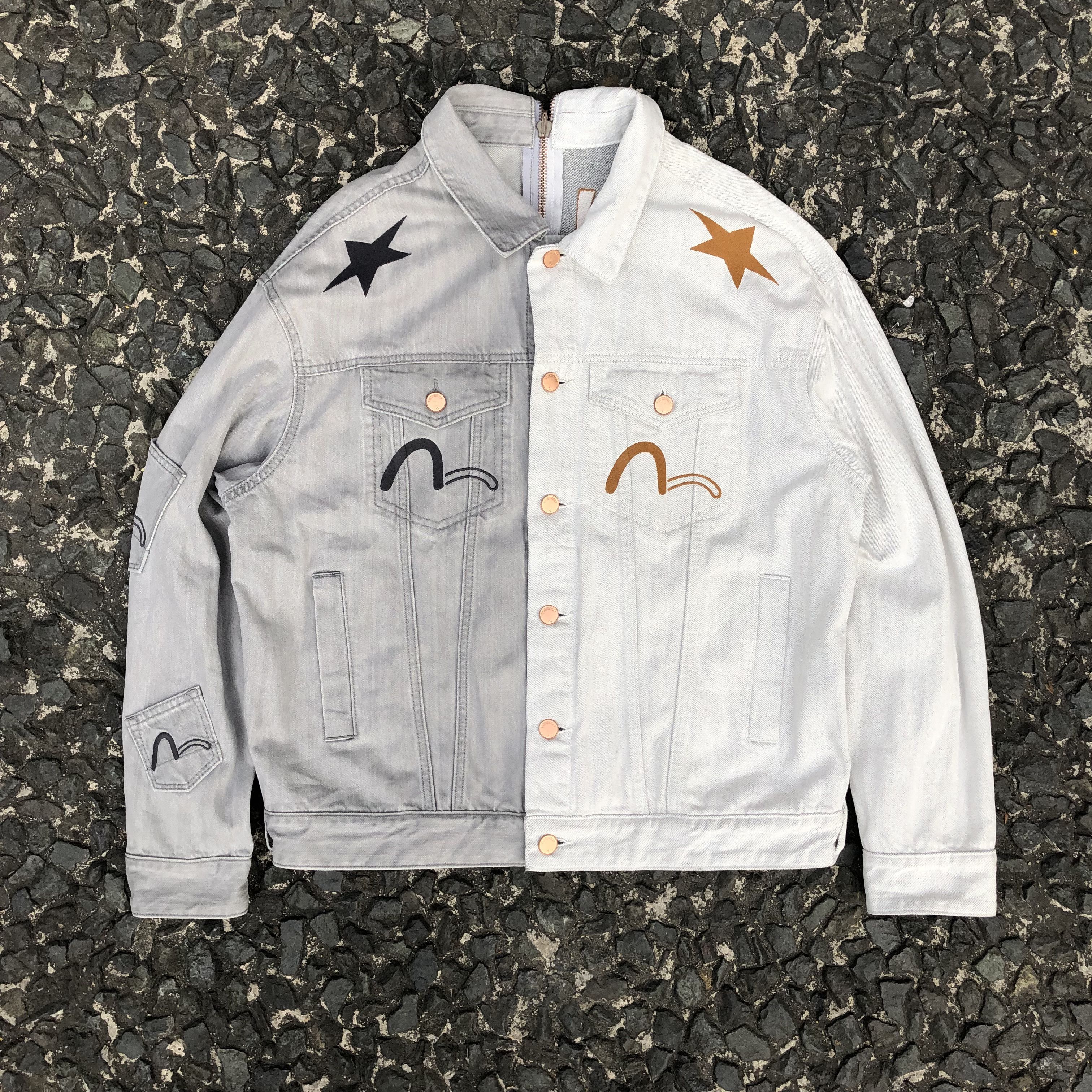 Evisu Evisu Kuro Seagull Split Denim Jacket Size US L / EU 52-54 / 3 - 1 Thumbnail